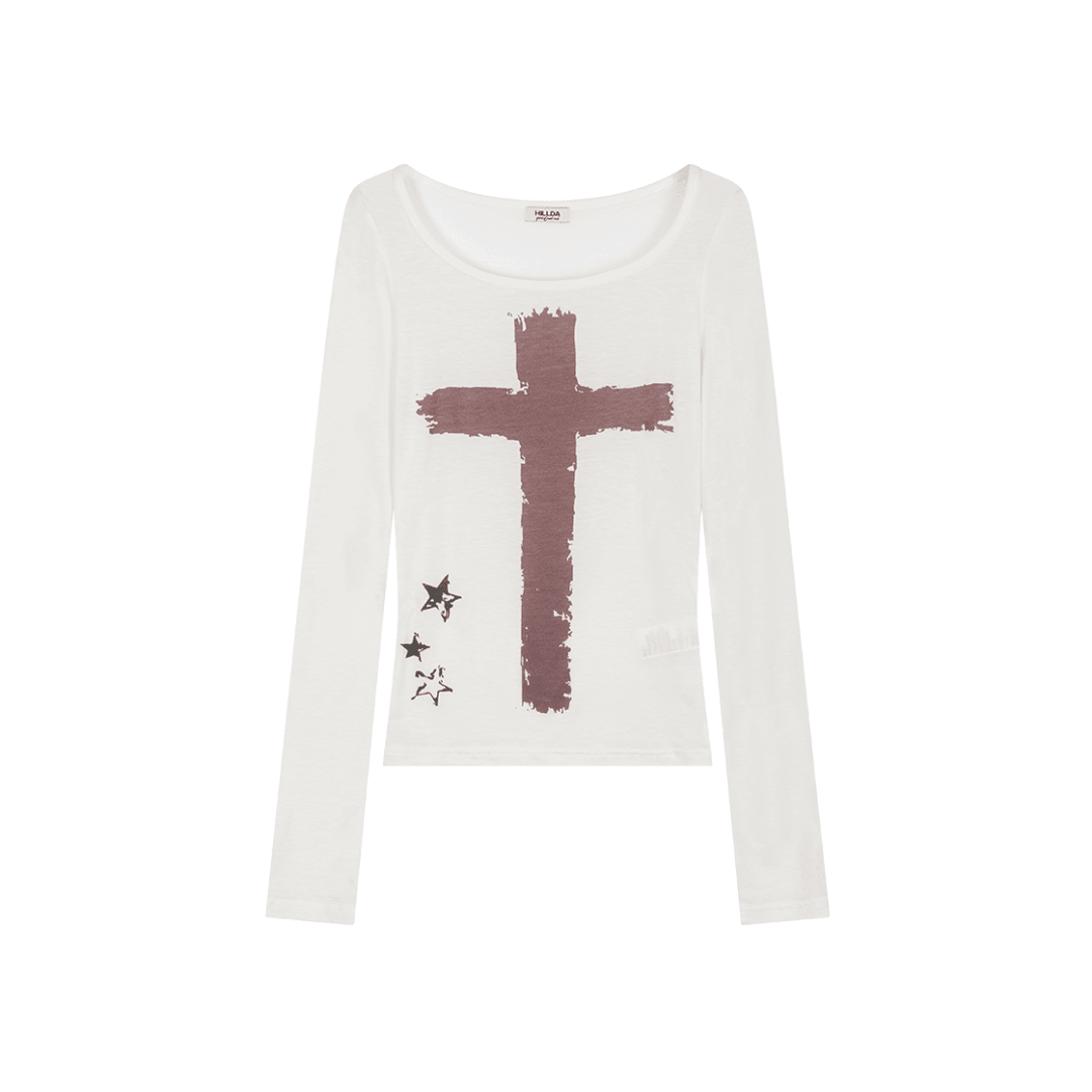 ● HILLDA ● Emergency Long Sleeve Emergency Long Sleeve [Ivory] - HILLDA | 60% - Asian Fashion