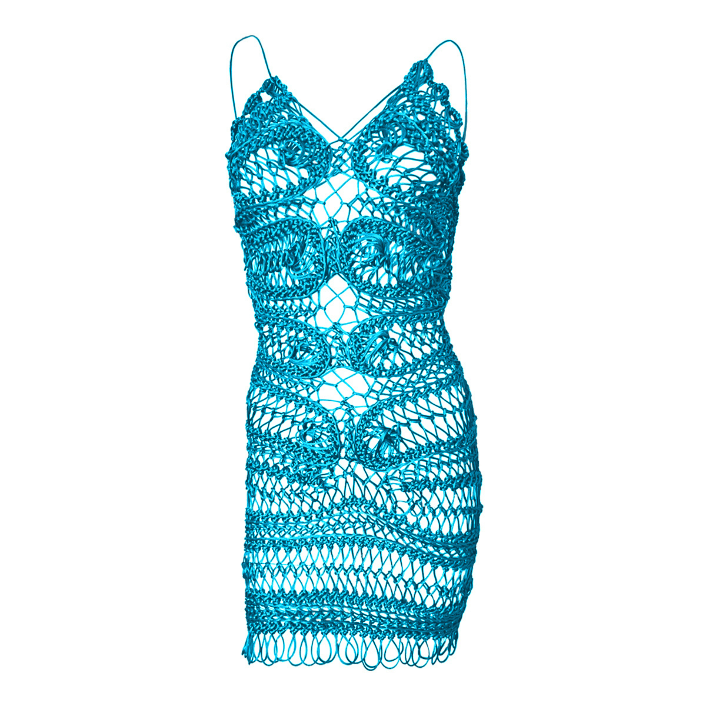 white christmas dresses Crochet Distressed Maxi Dress