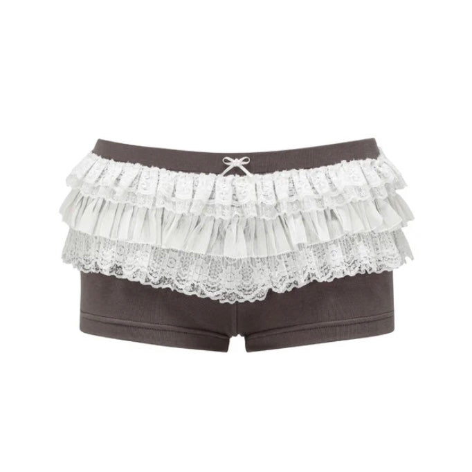 【muguet】frill lace shortpants Lace Ruffle Shorts – ap0cene