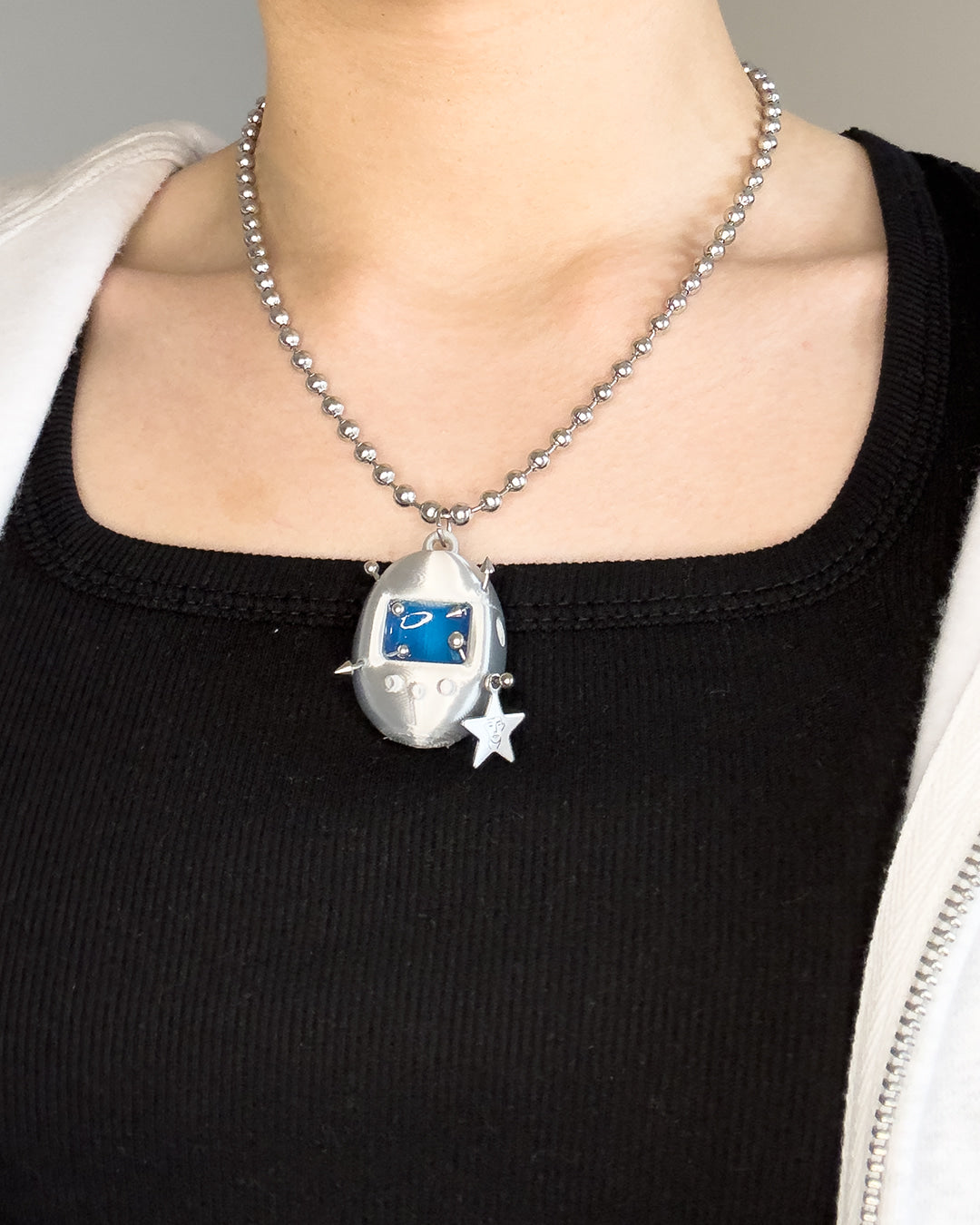 Tamagojimi Necklace in Silver – ap0cene