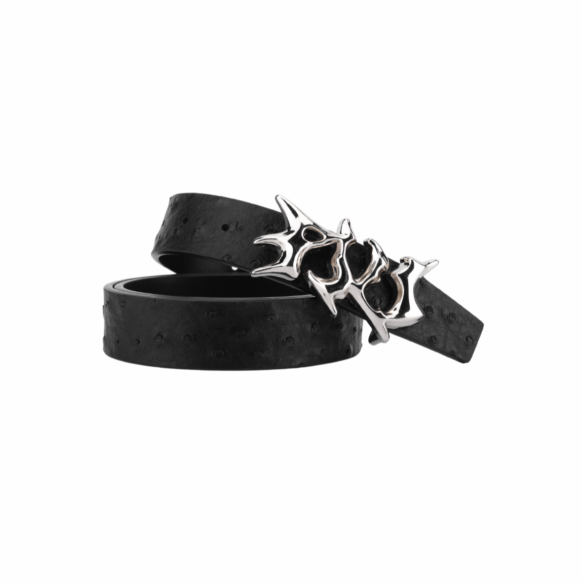 Twist leather belt