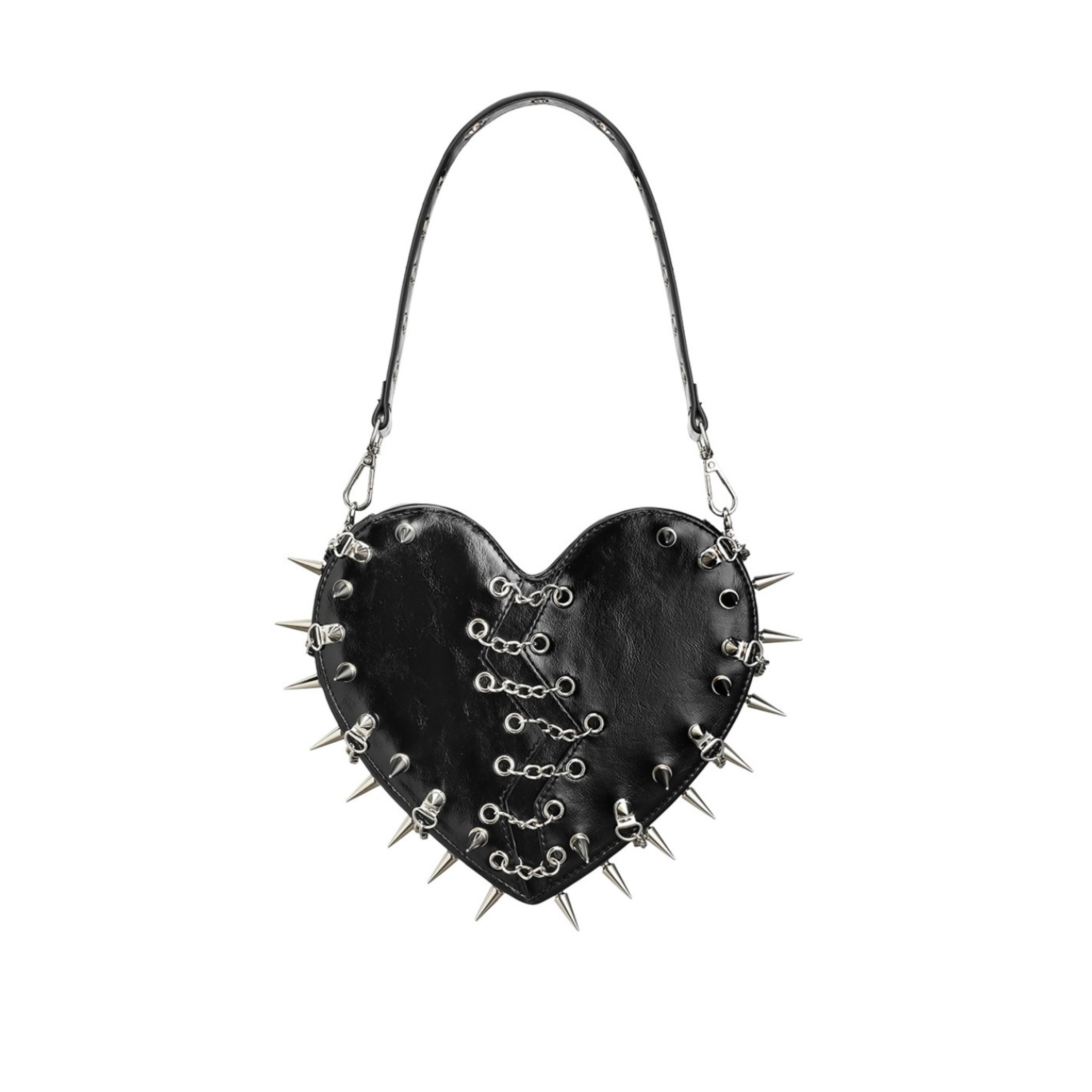 Black Rivet Broken Heart Bag – ap0cene