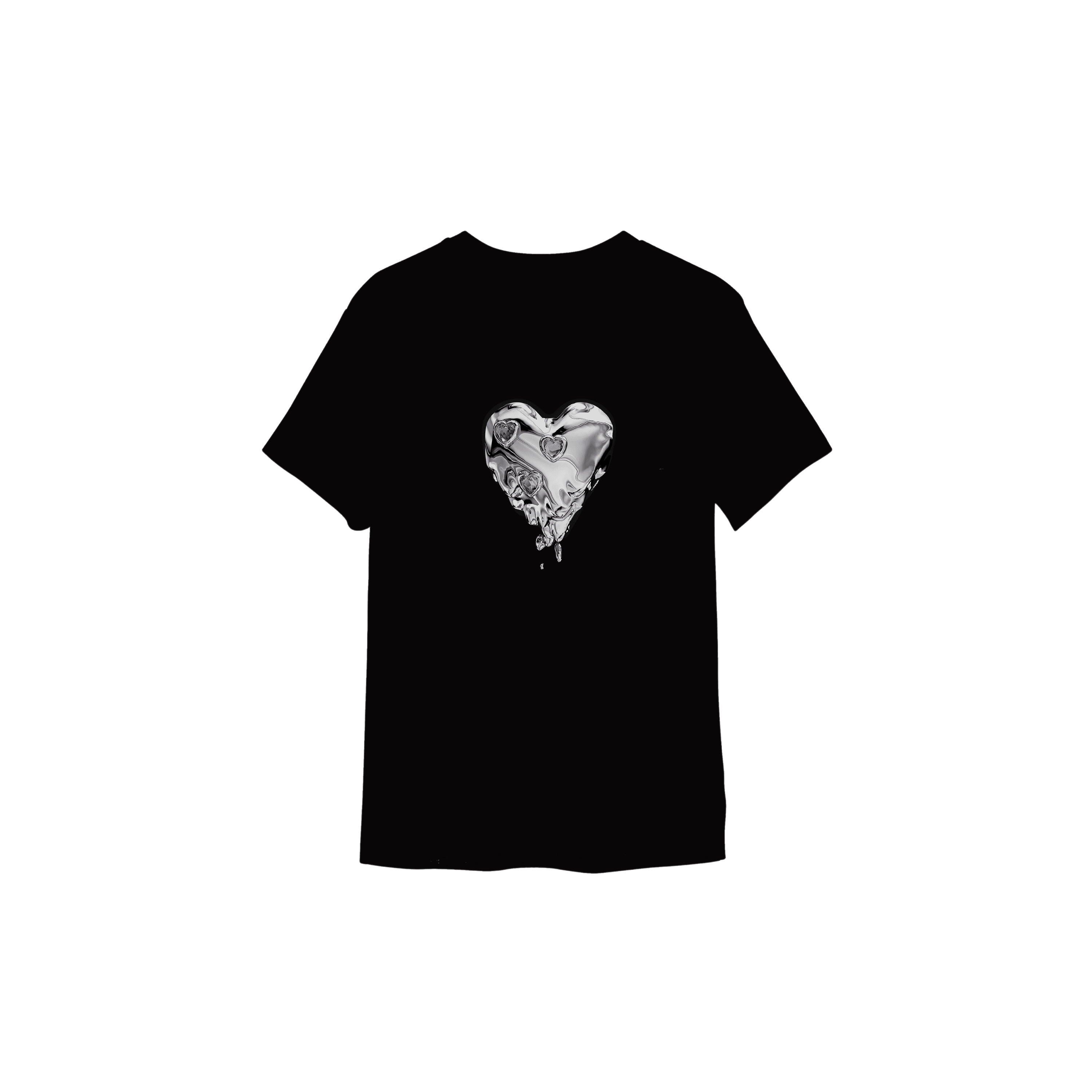 Black Melting Heart T-Shirt – ap0cene