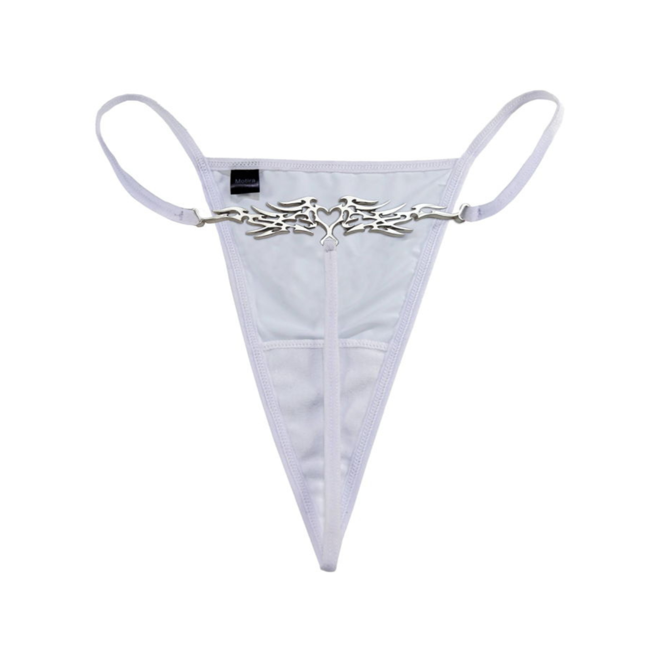 White Heart Tattoo Thong ap0cene