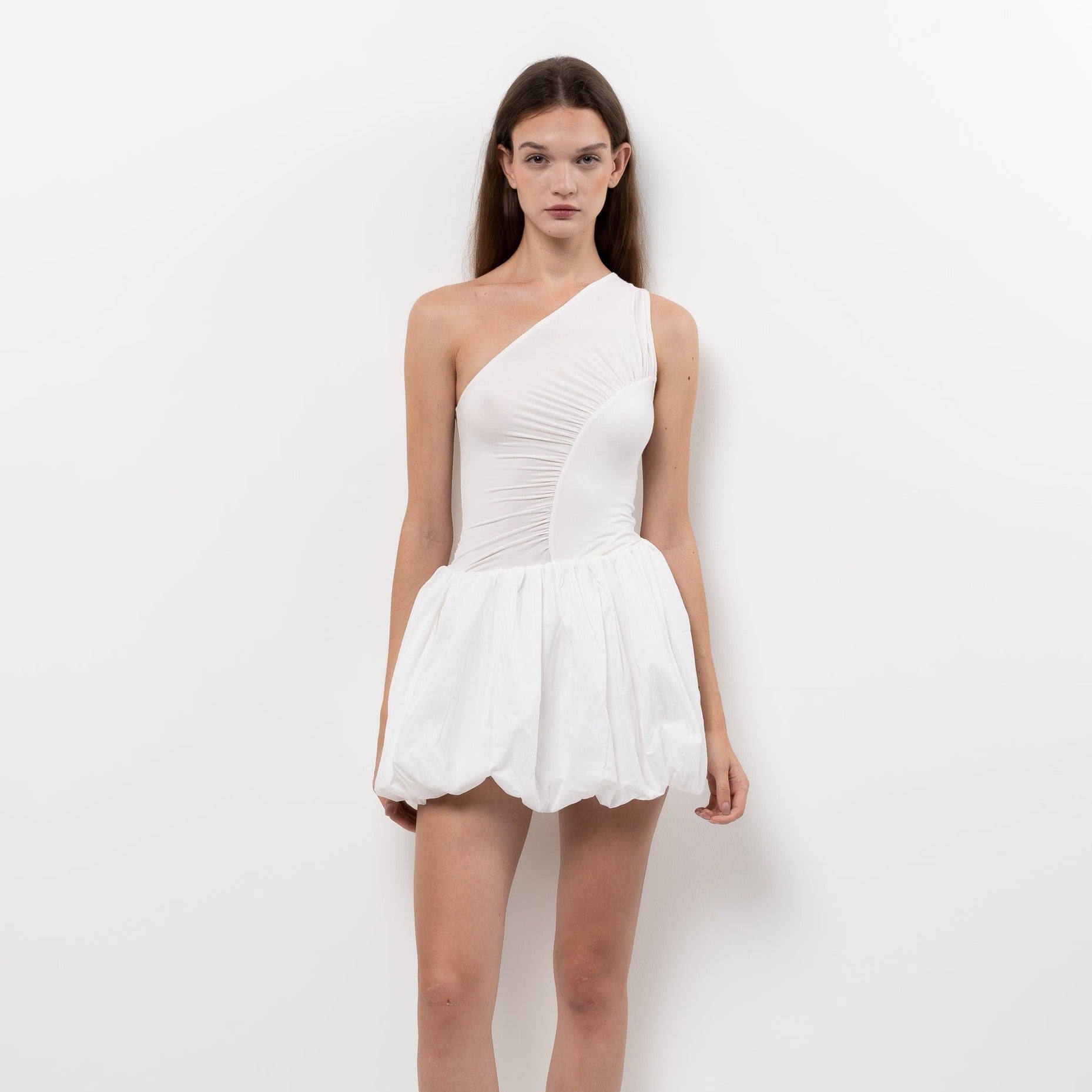 上質通販サイト L´aube blanc Waist Drape Balloon skirt