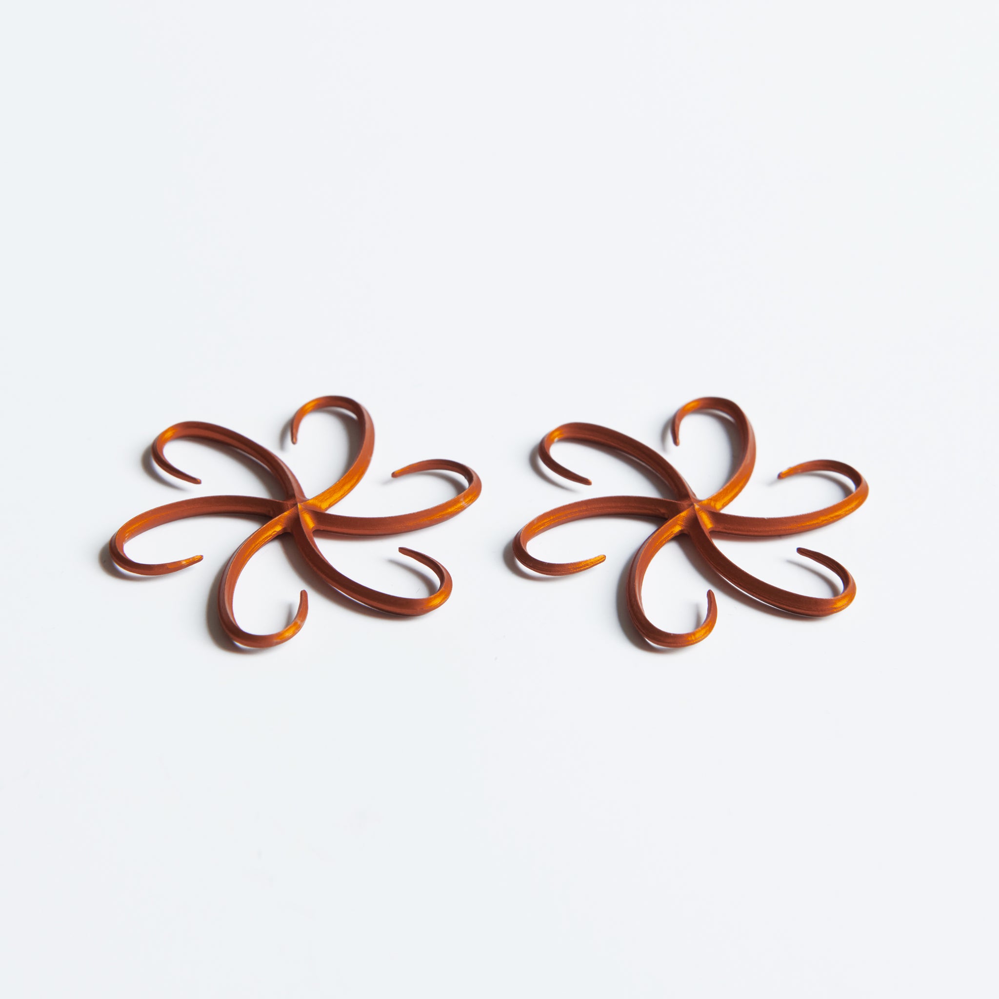 Small Burnt Orange Fishhook Earrings – ap0cene