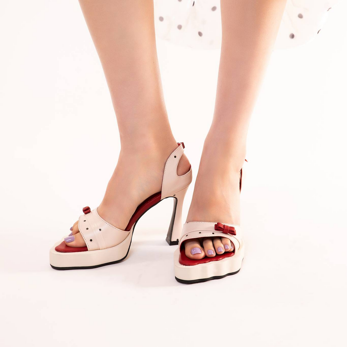 White First Crush Heels