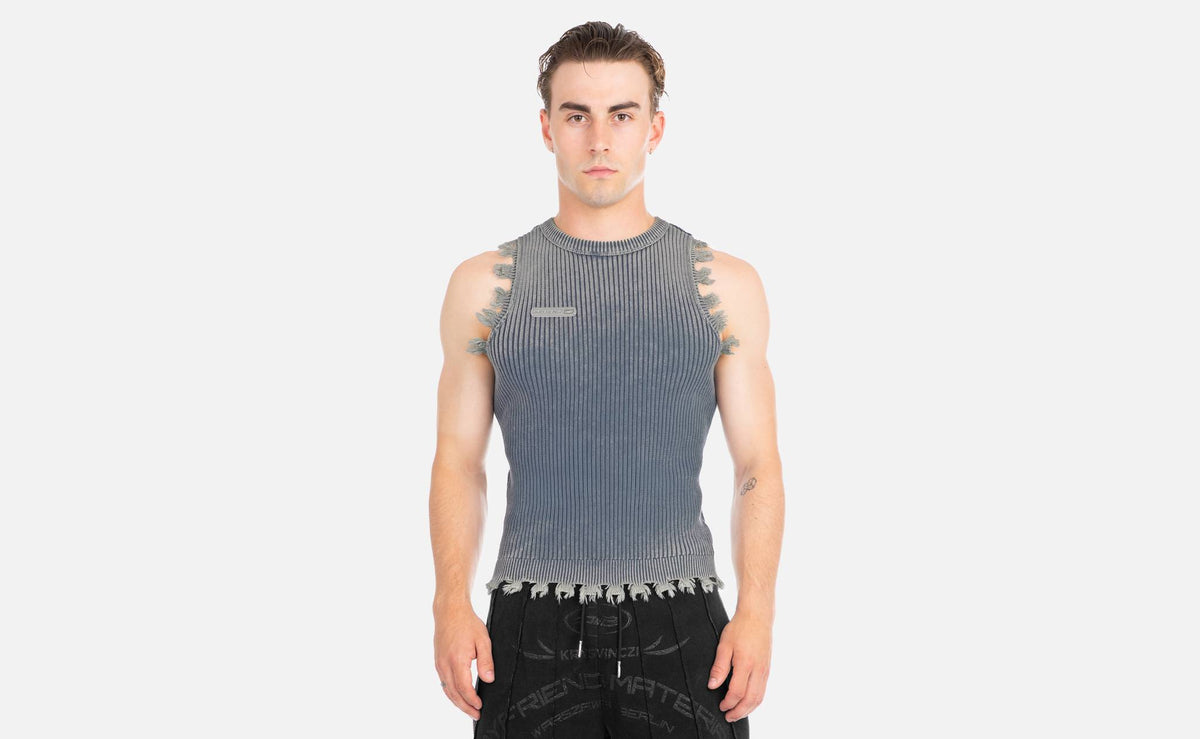 Eisgrau Knit Tank Top