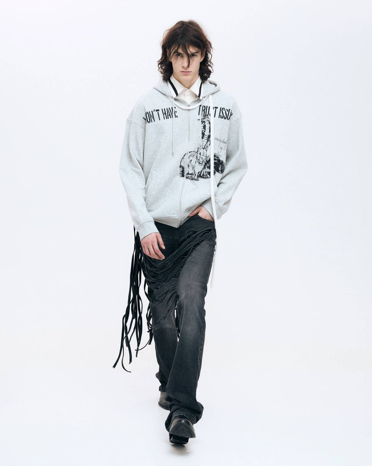 t-Aceコラボ #FR2 RABBITS Zip Up Hoodie Men