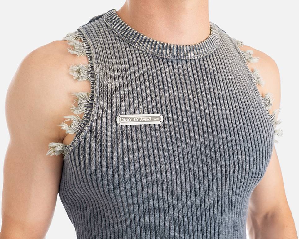 Eisgrau Knit Tank Top