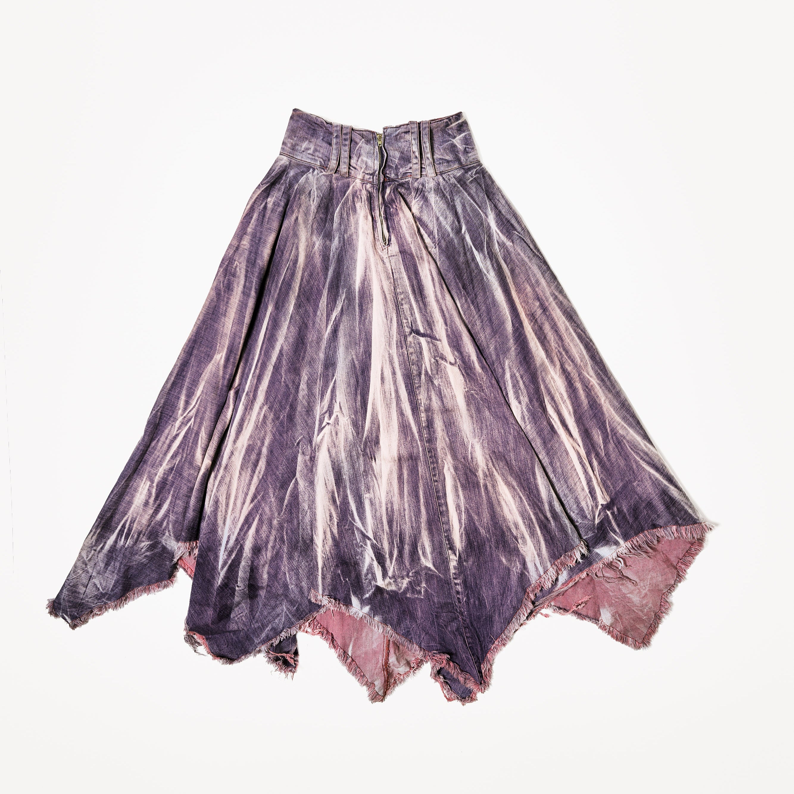 픽시 스트라이프 데님 스커트