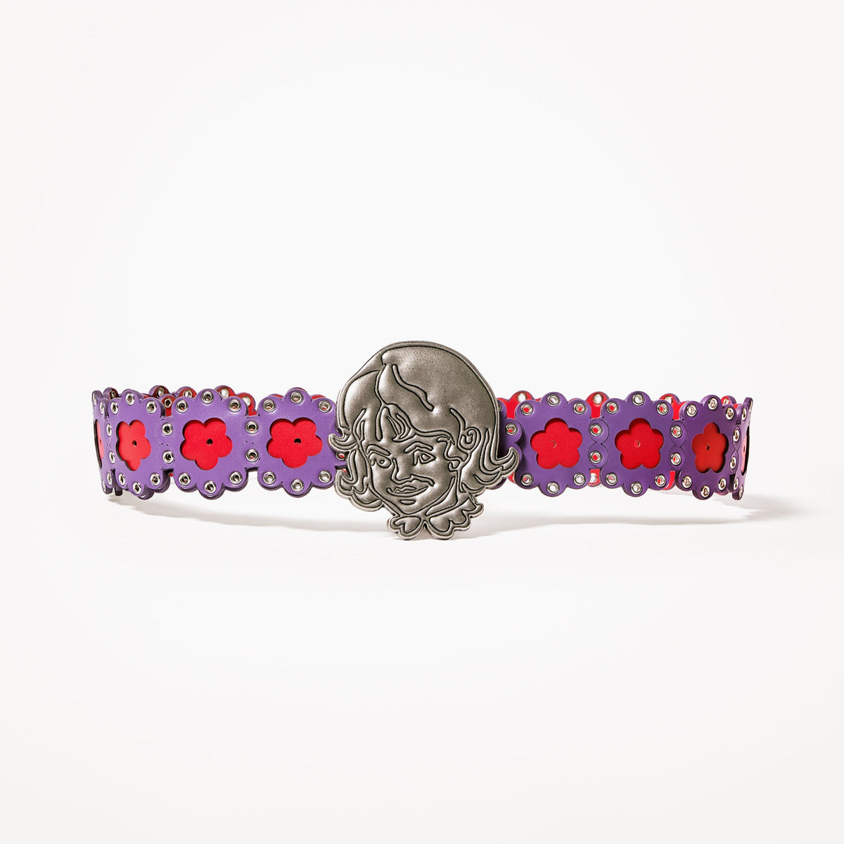 Pipenco Flower Logo Belt in Purple