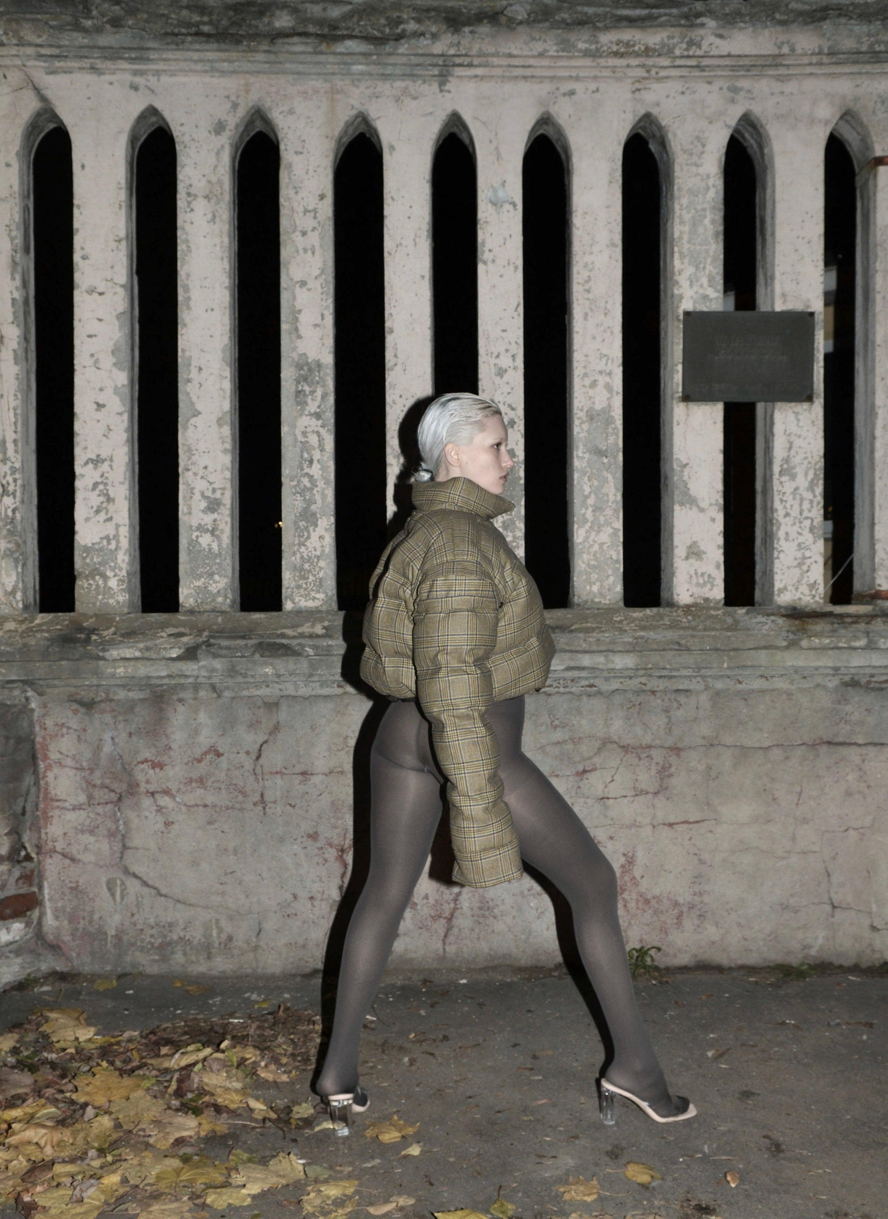 플레드 볼레로 퍼퍼