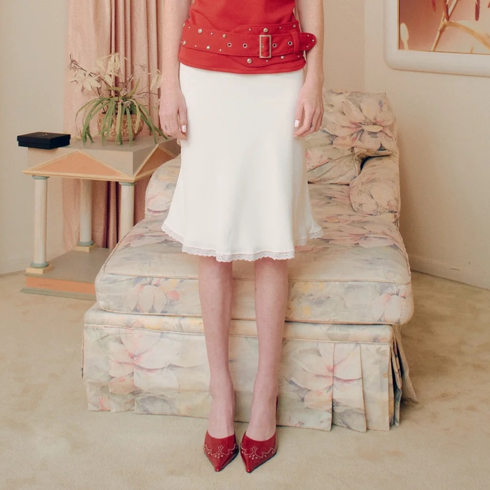 White Lie Midi Skirt