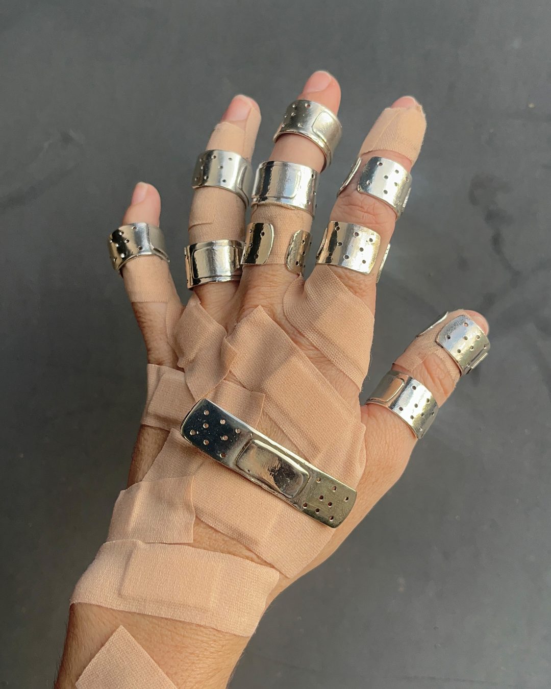 Silver Band Aid Ring