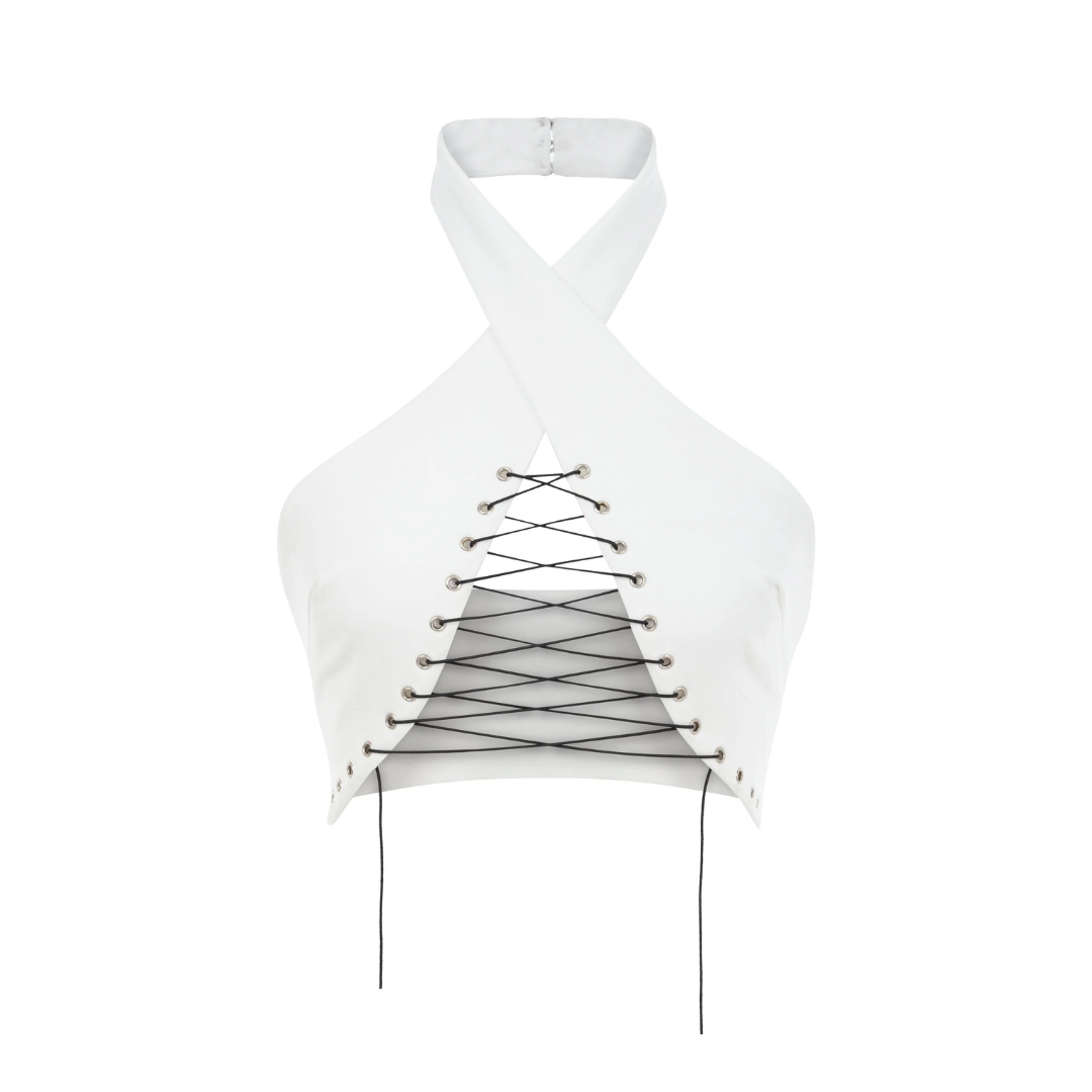 Scandalous Bandeu Top in White