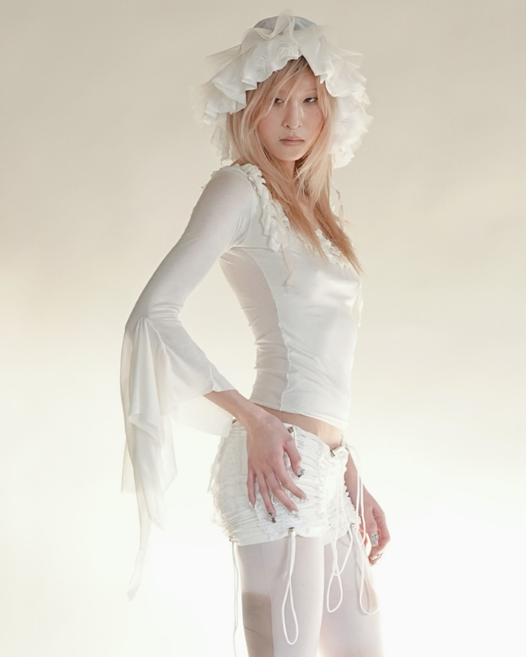 Gathered Ruffle Shorts