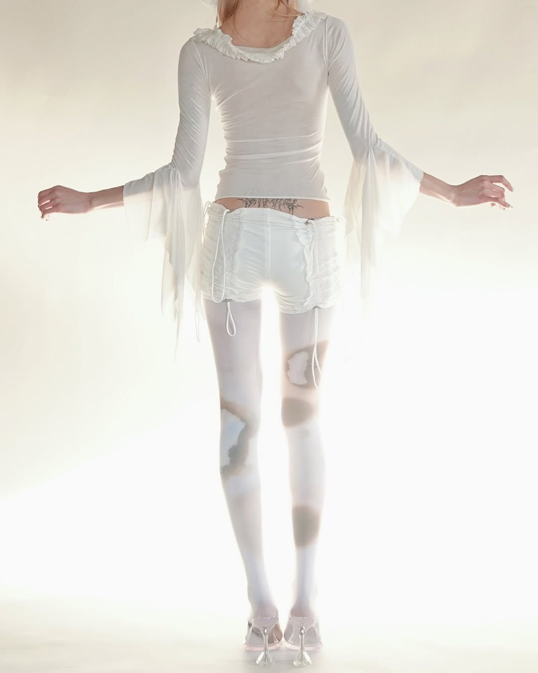 주름 장식 러플 반바지