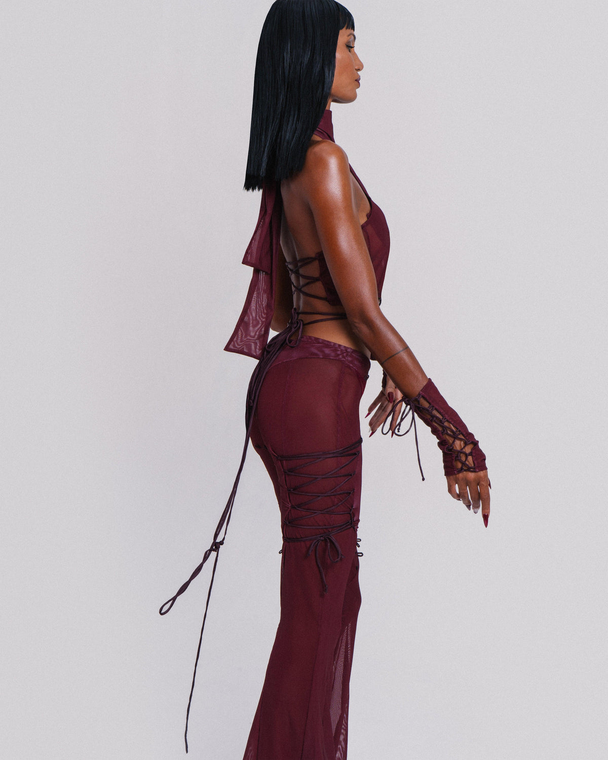 Feelings Die Pants in Wine