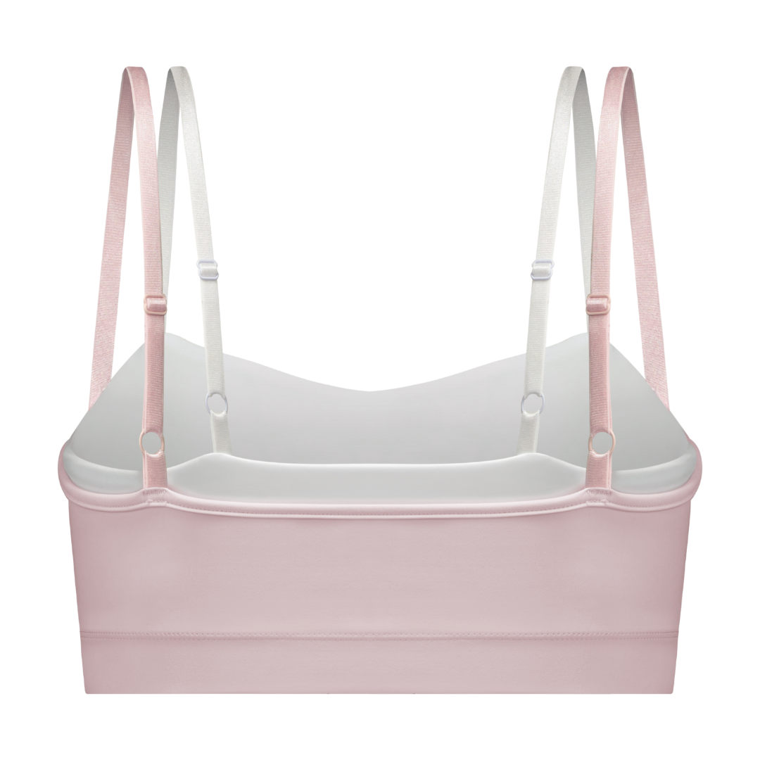 핑크 프로스팅 슈가 스냅 스포츠 브라