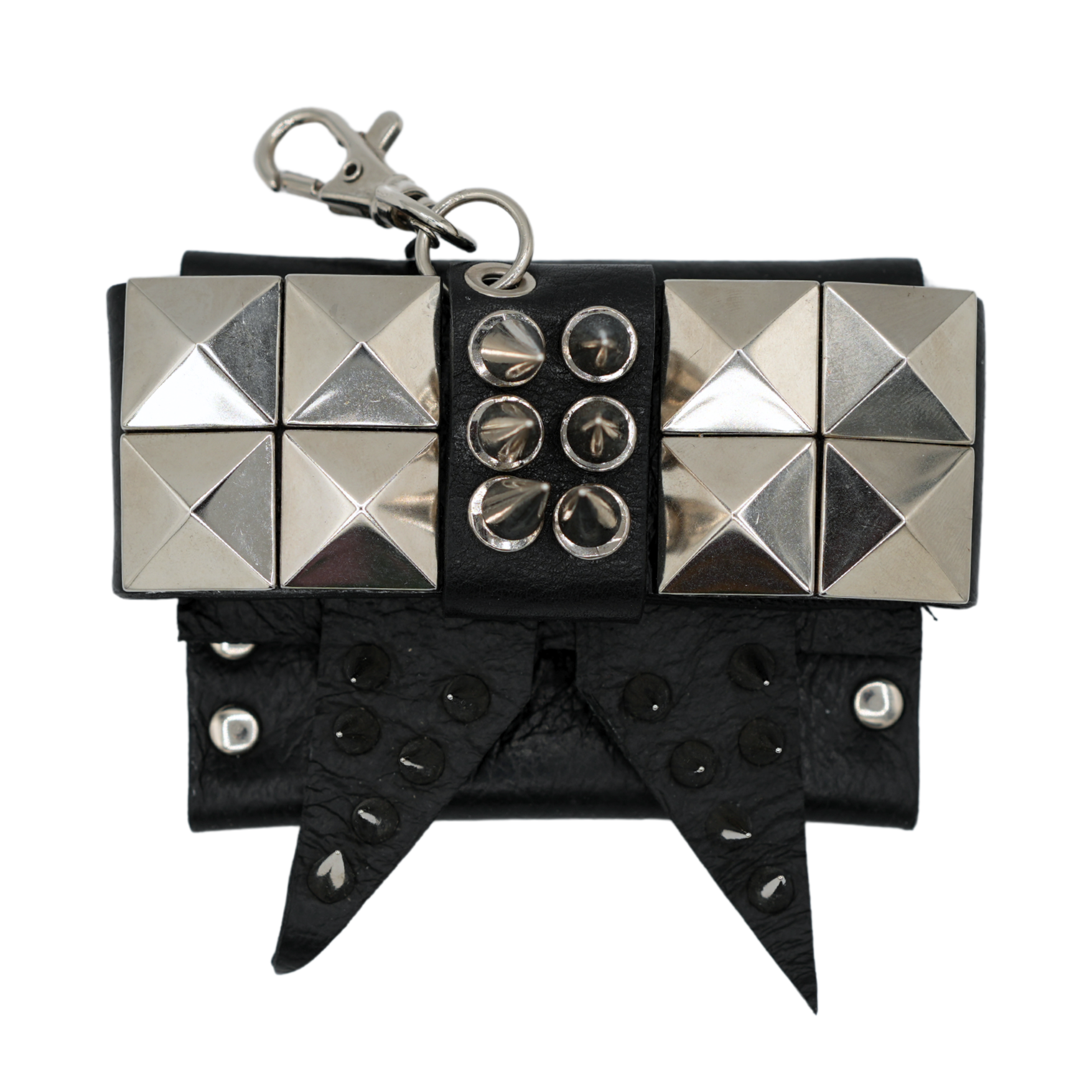 실버 스파이키 동전 지갑