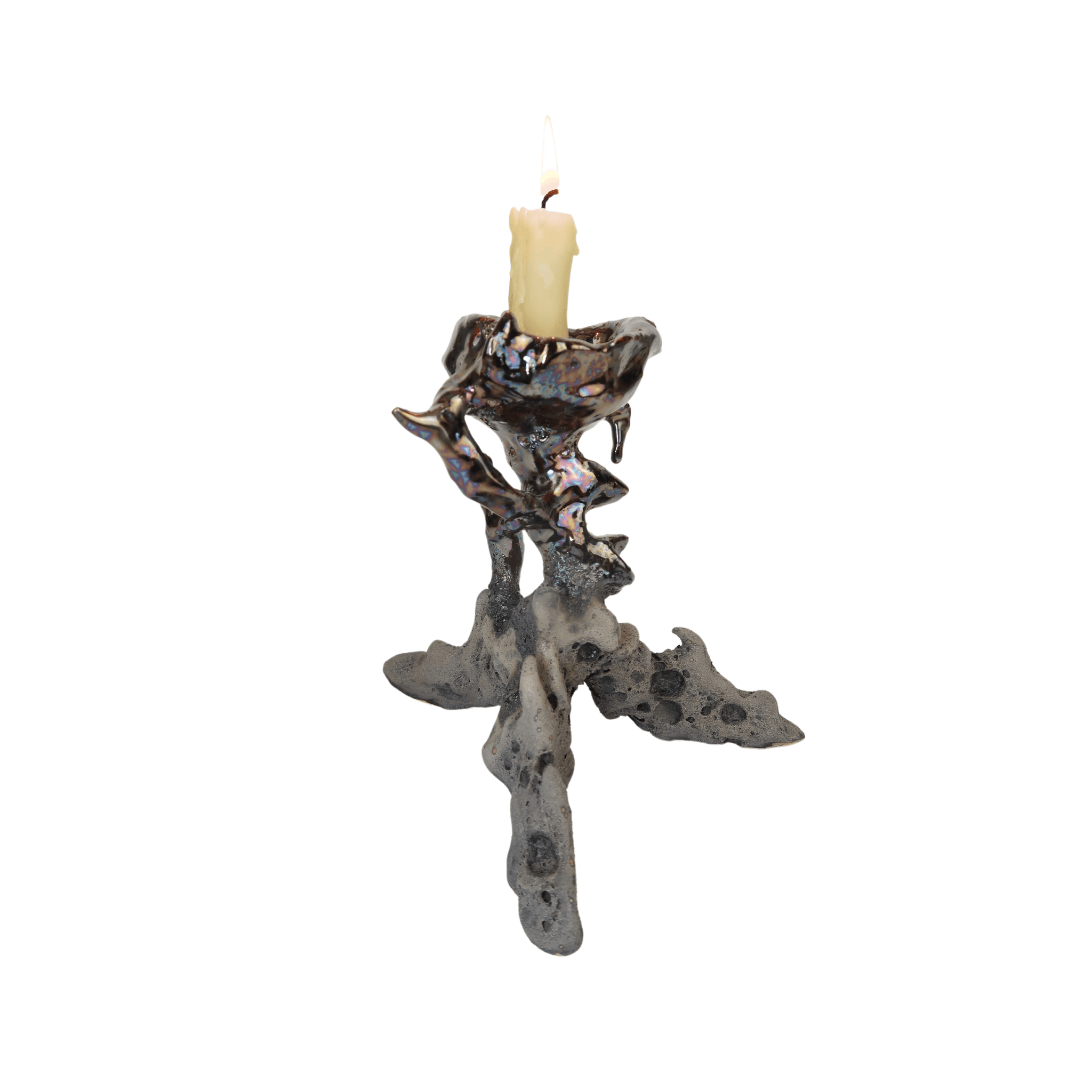 Metal Lava Candleholder 03