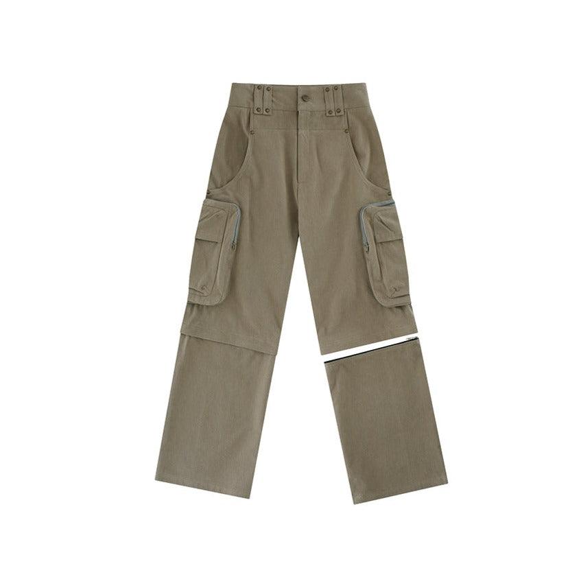 Detachable Cargo Pants in Cream