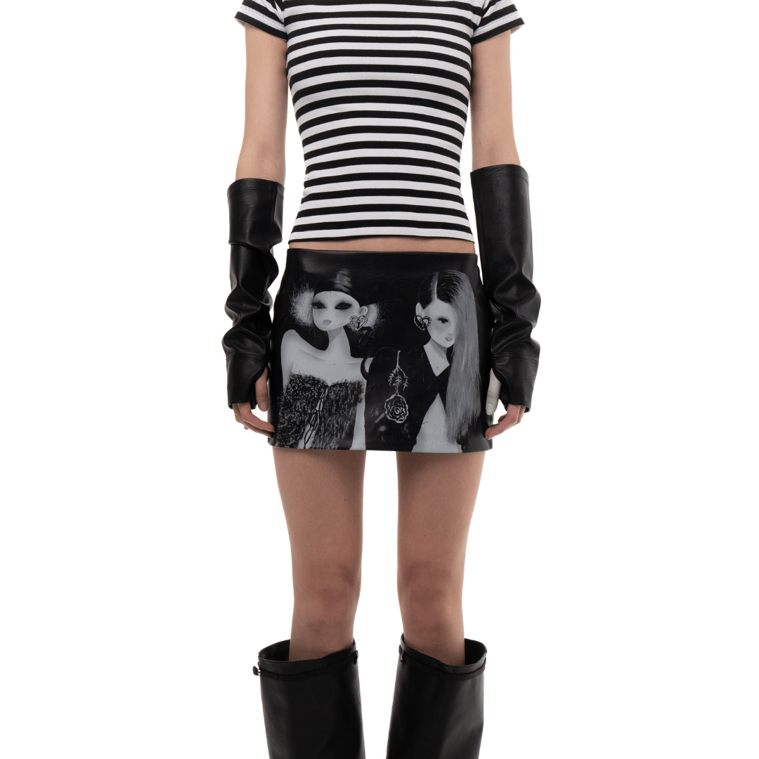 Faux Leather Arm Warmers