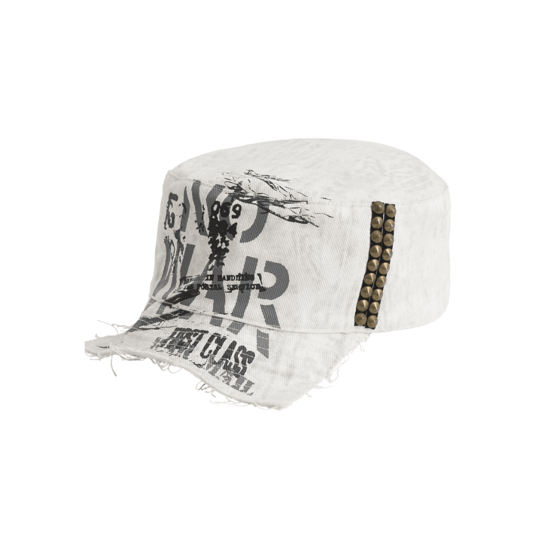 NOWAR 모양 플랫 브림 캡