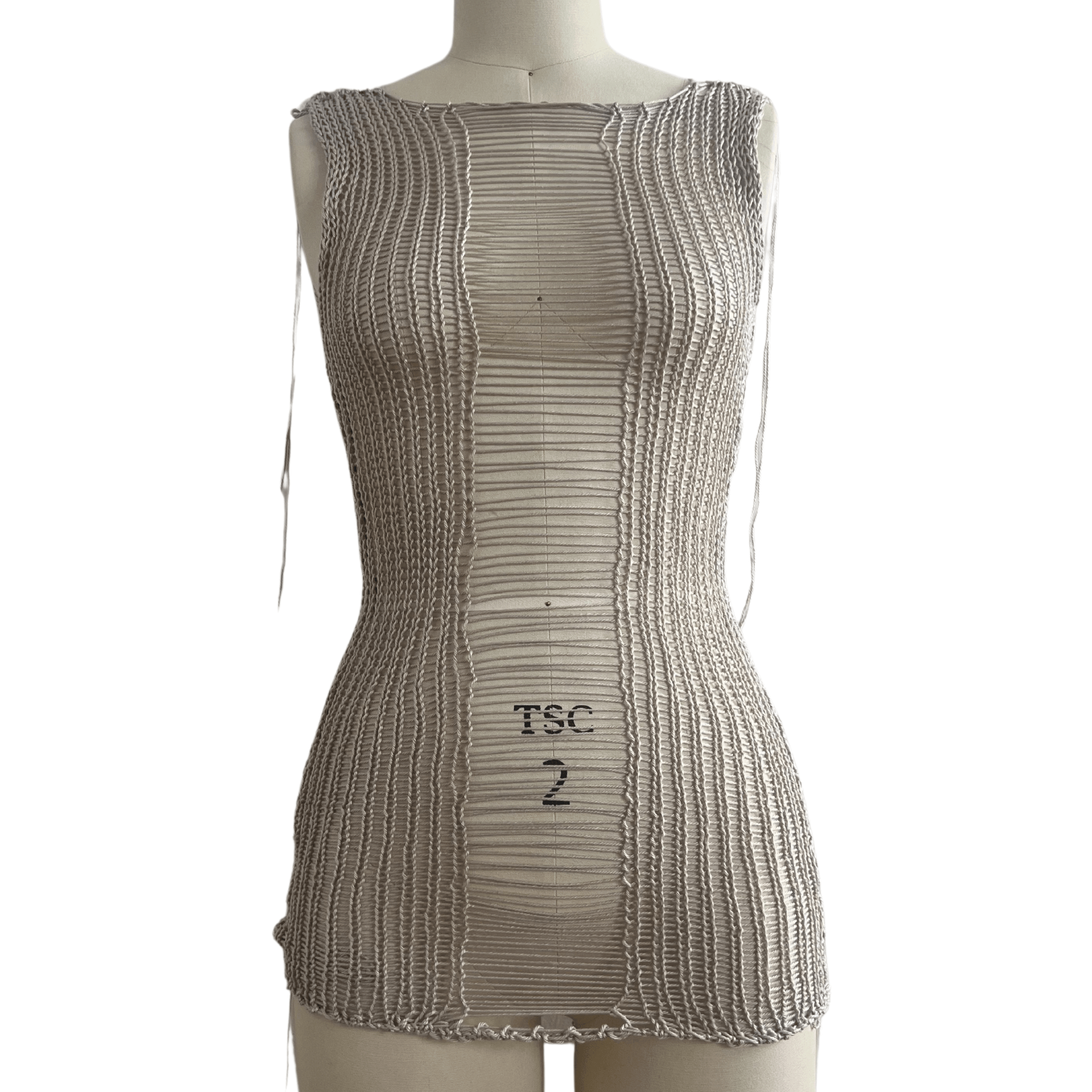 오픈 니트 탱크탑