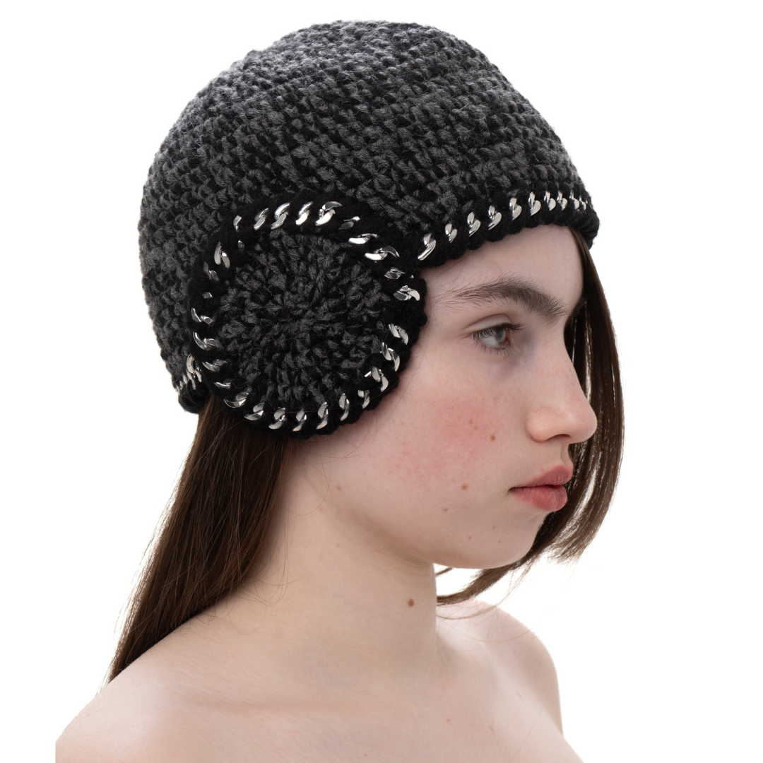 Crochet Metal Chain Cap