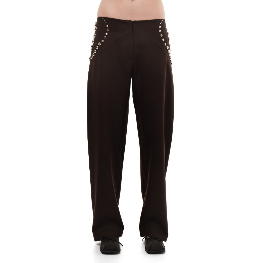 Studded Spiral Trousers