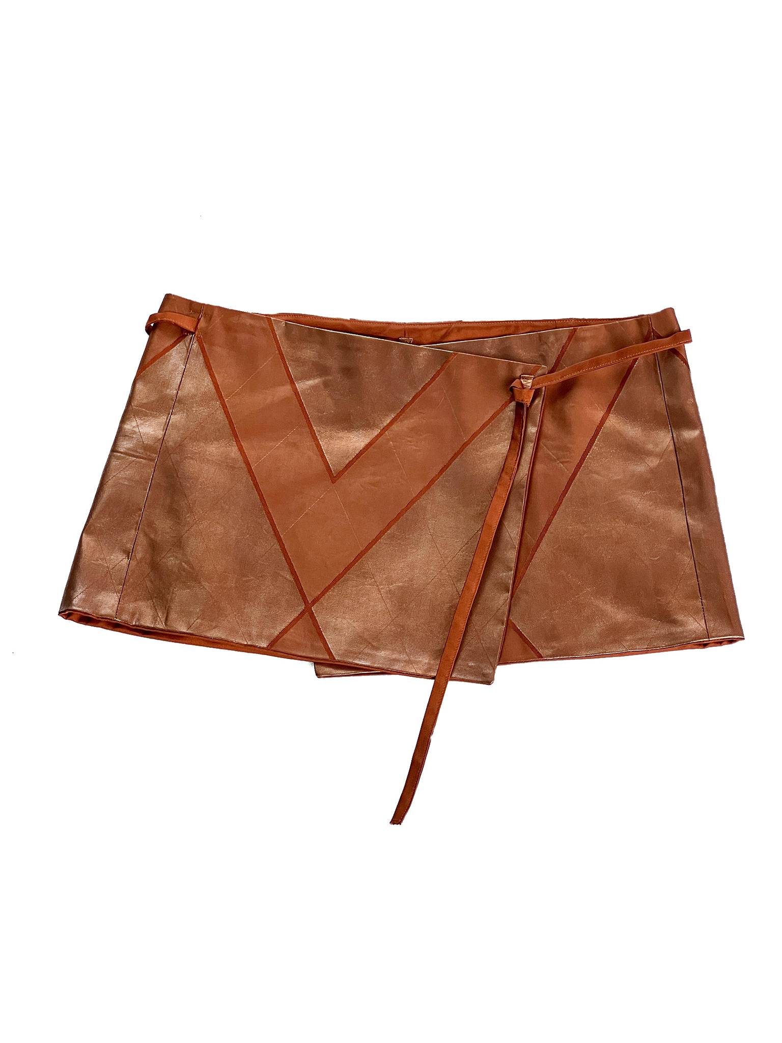 Bronze Wrap Skirt