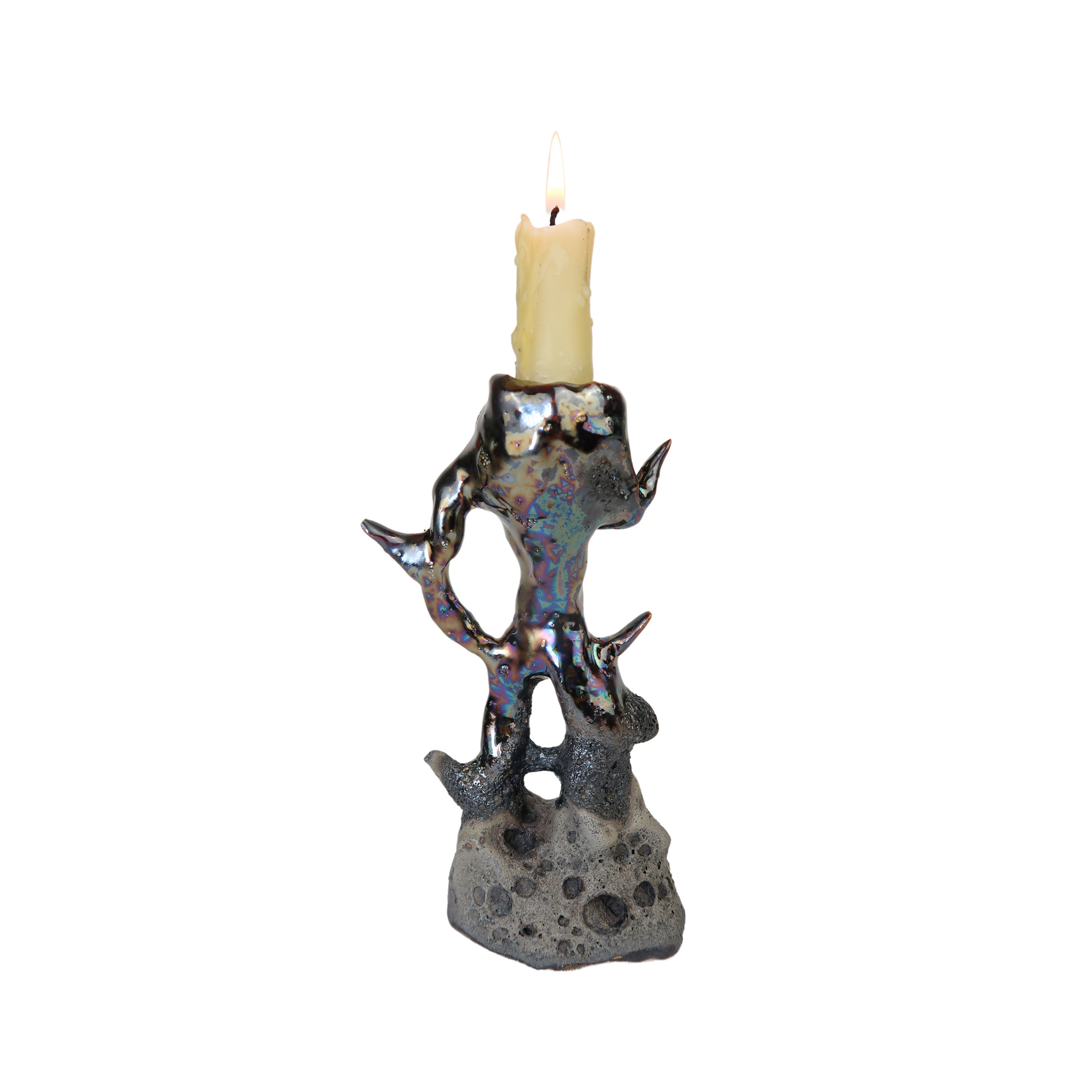 Metal Lava Candleholder 02