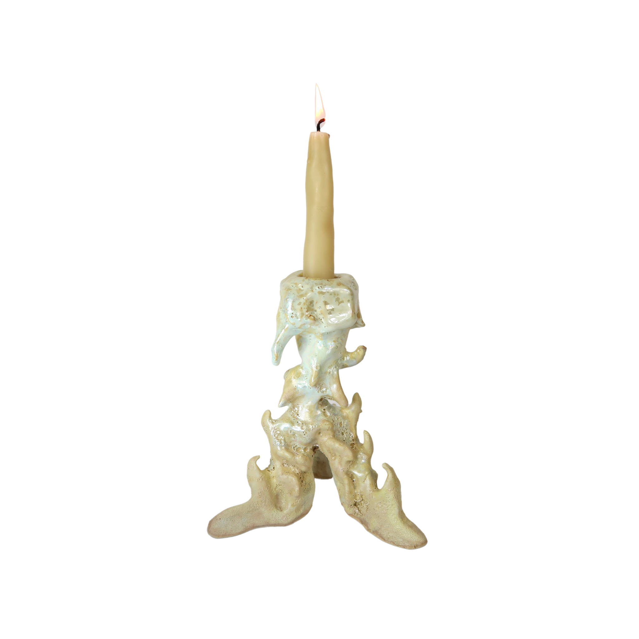 Metal Pearl Candleholder