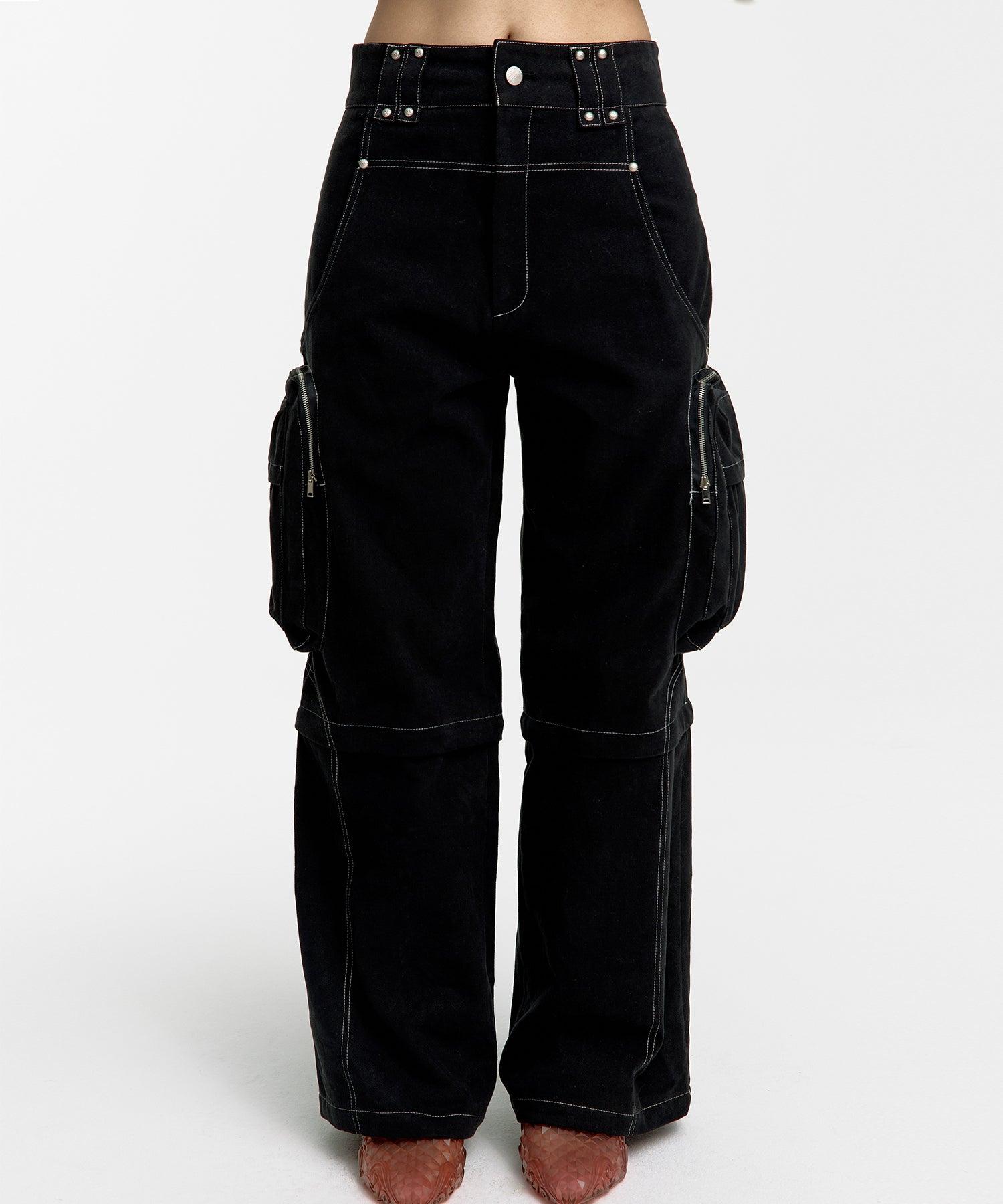 Detachable Cargo Pants in Cream