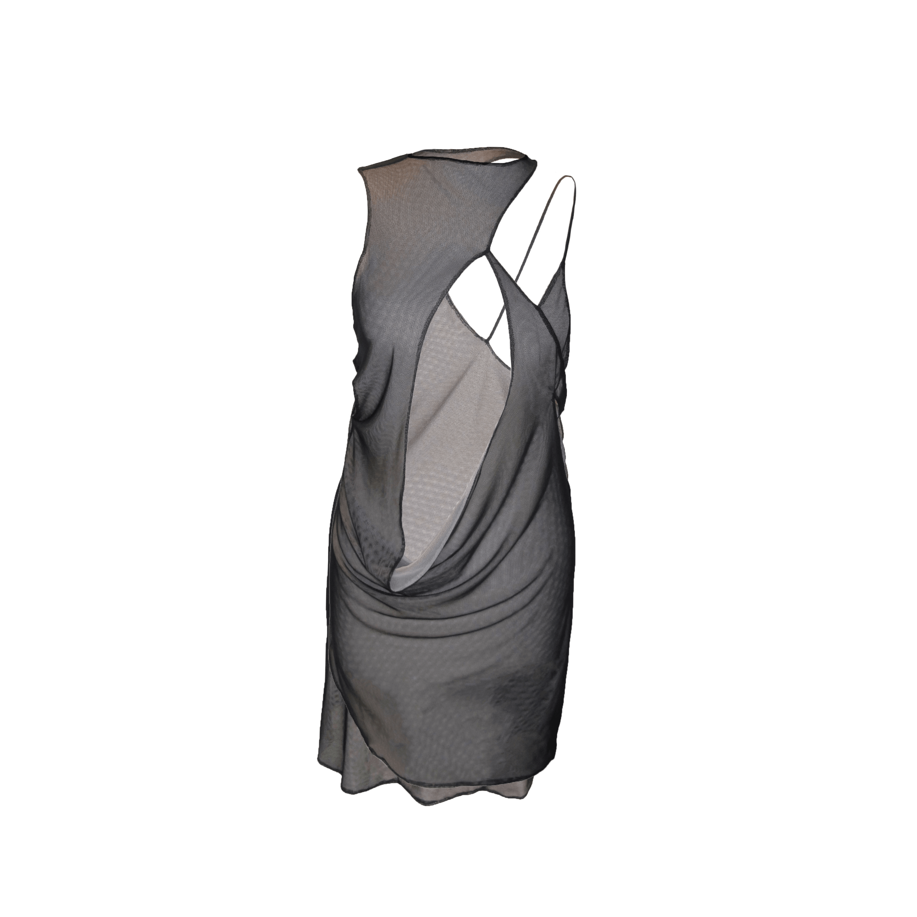 Asymmetrical Dress in Duo-Chrome