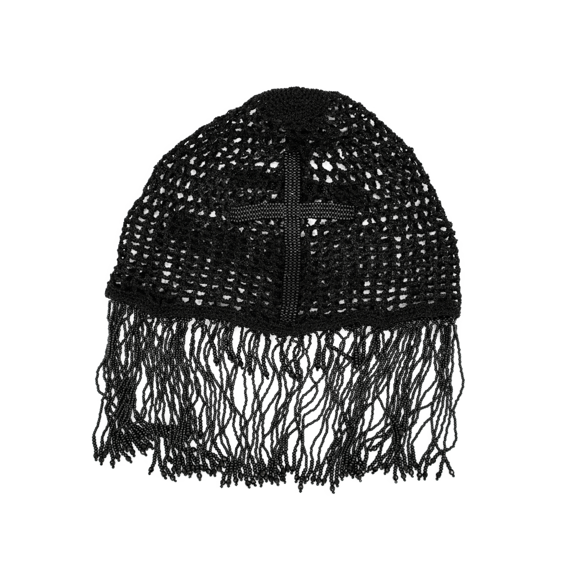 Black Cross Beads Headwear