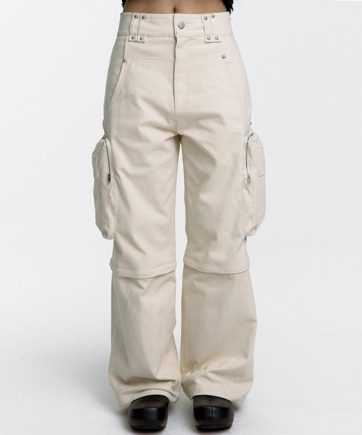 Detachable Cargo Pants in Black