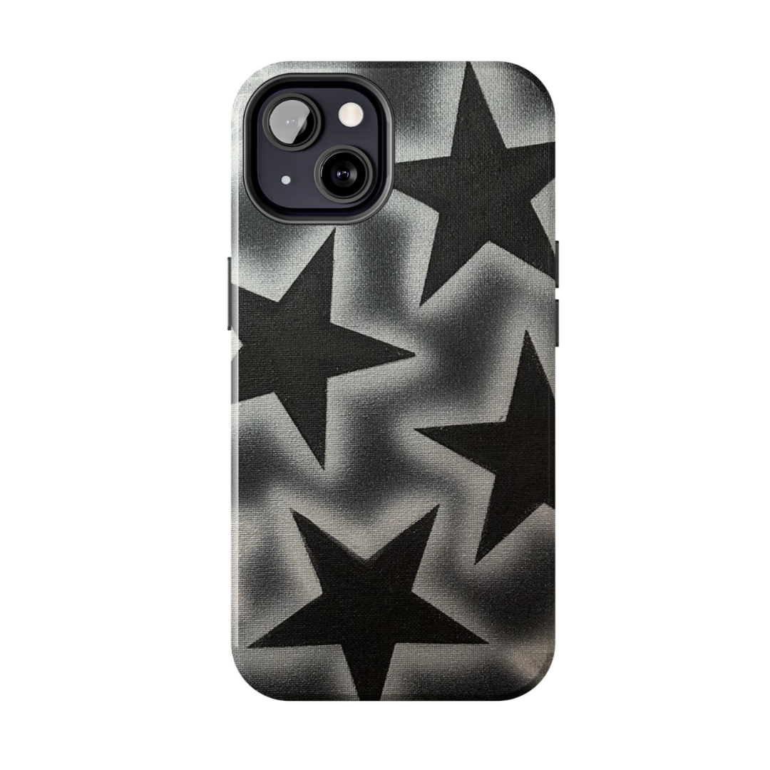 Chrome Stars Airbrush iPhone Case