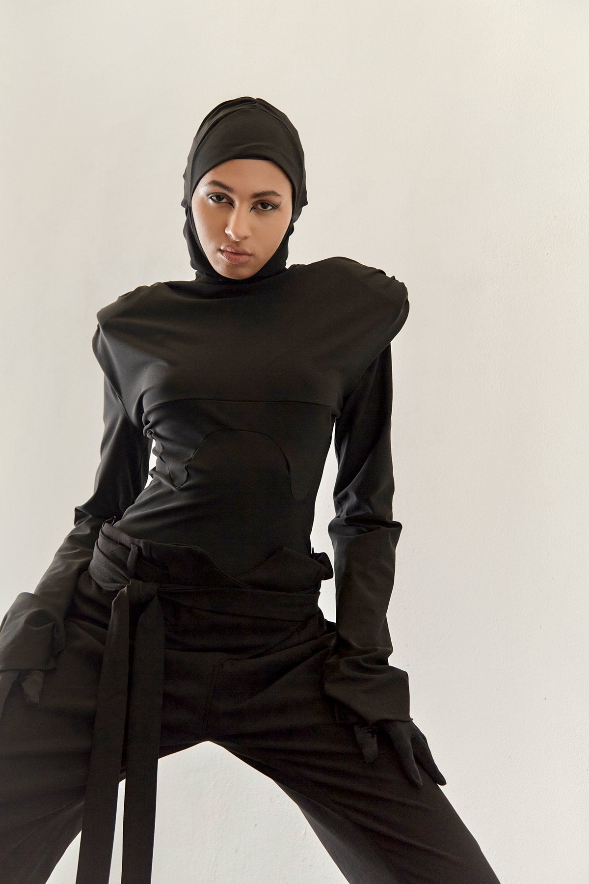 Orient hijab jersey top