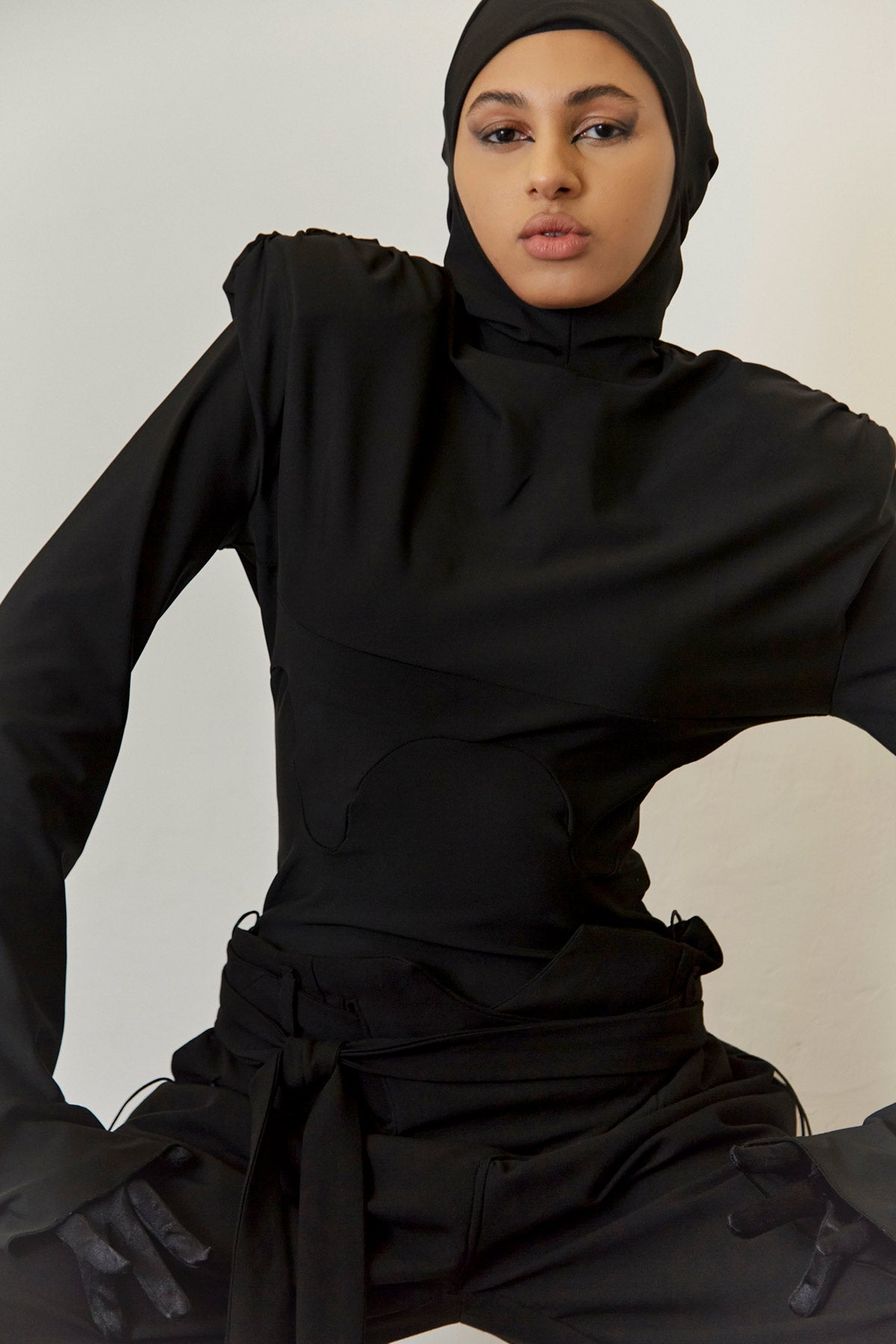 Orient hijab jersey top