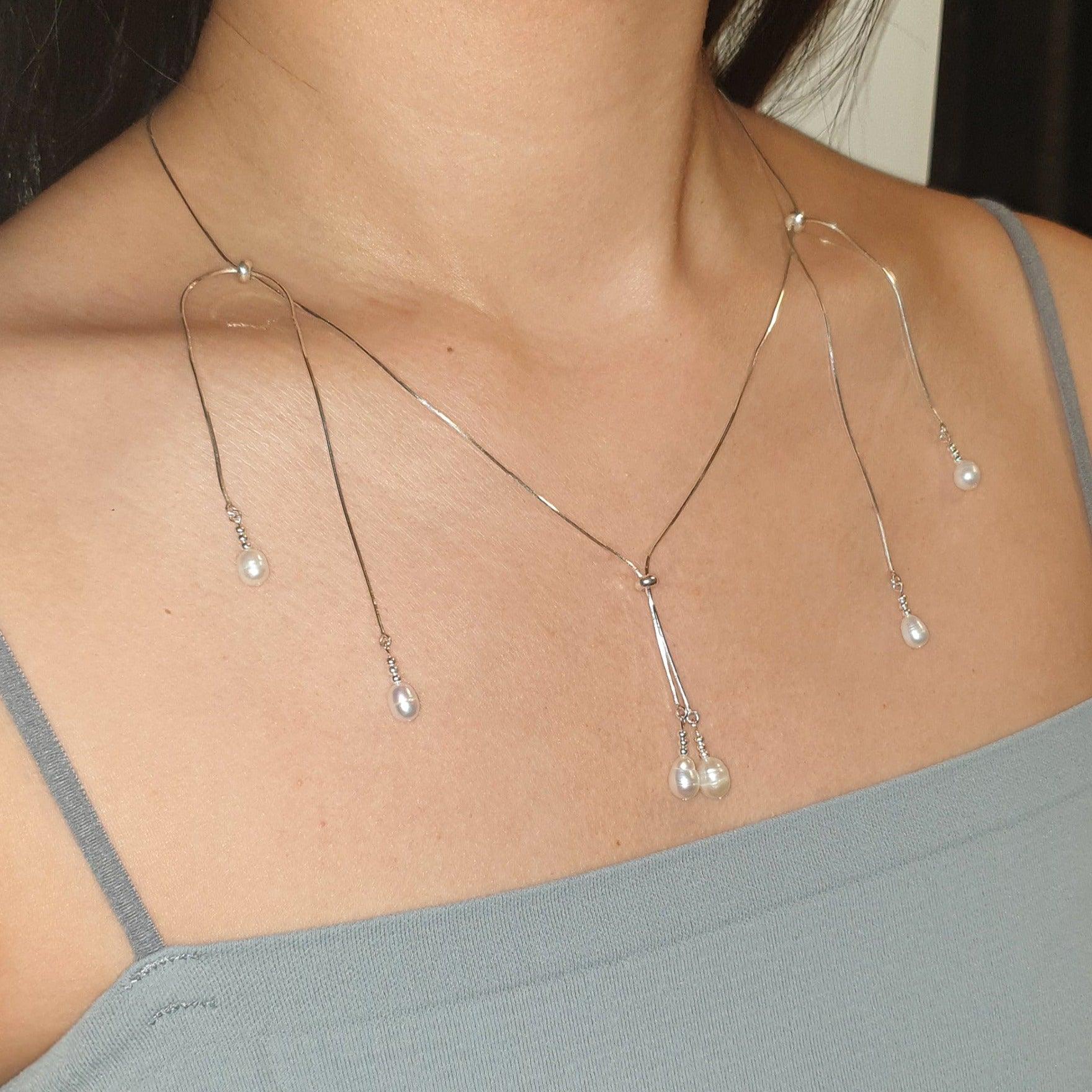 Pearl Tassel Necklace 05