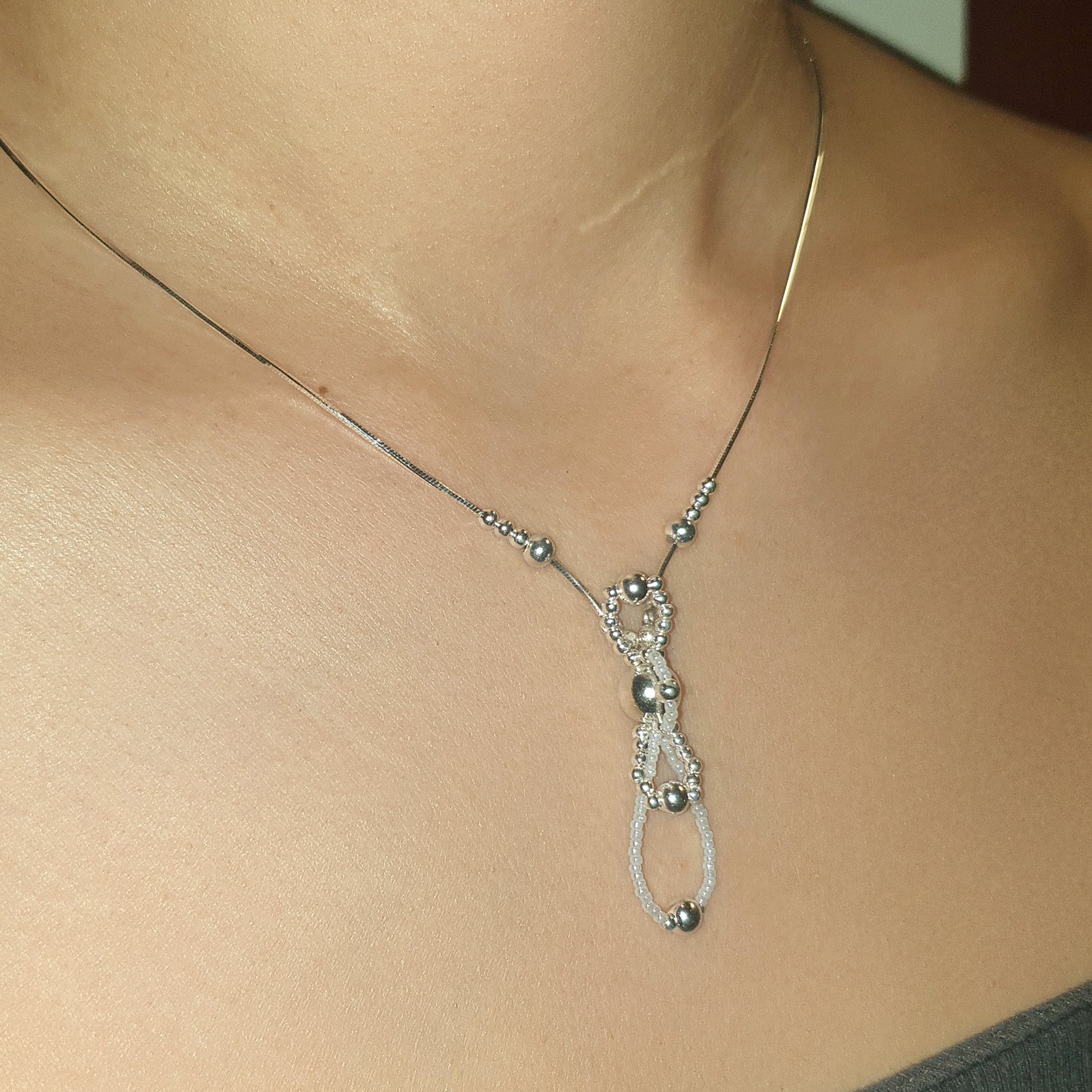 Magic Orb of Fairy Breath Necklace in Silver