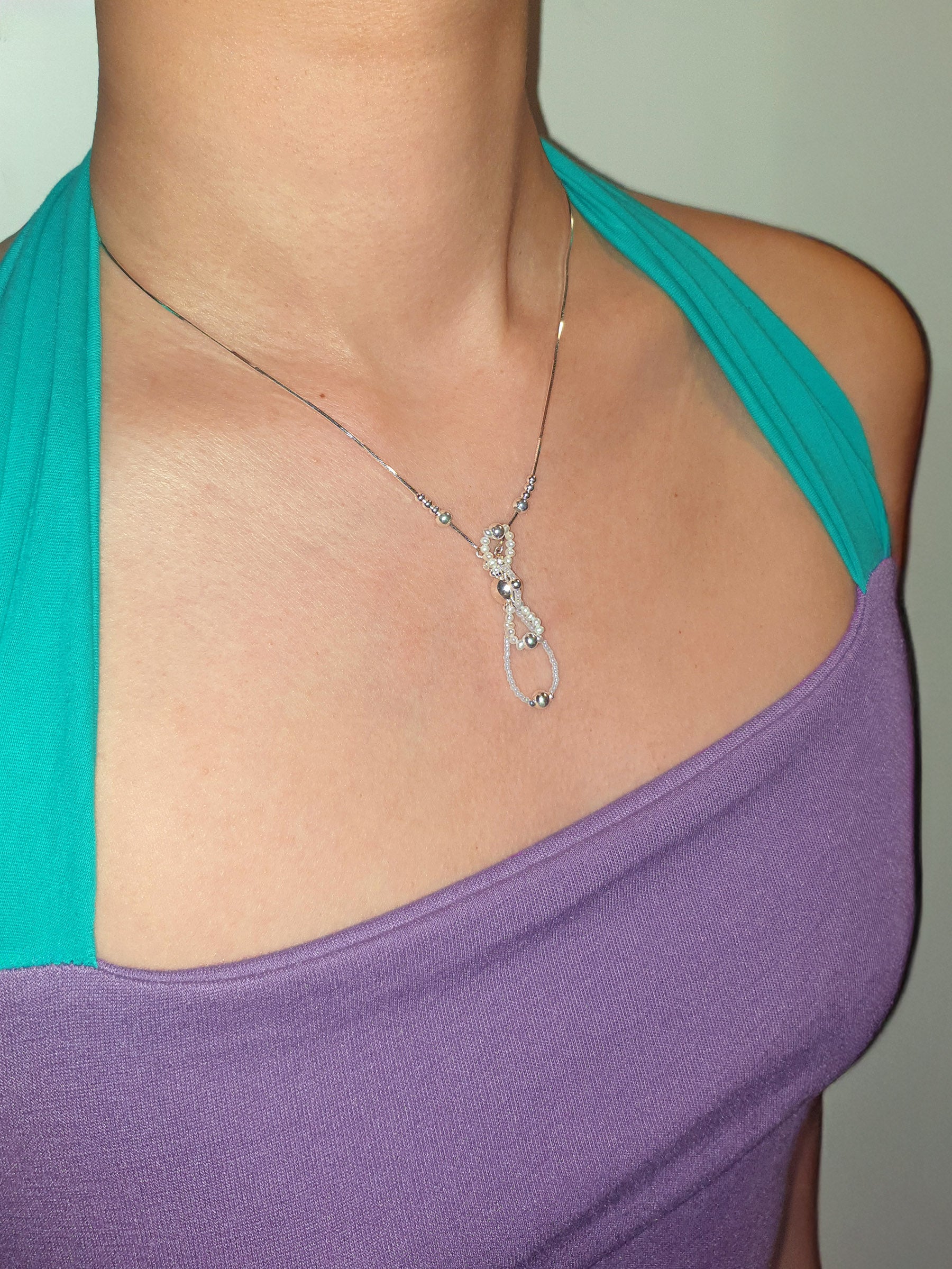 Magic Orb of Fairy Breath Necklace in Pearl