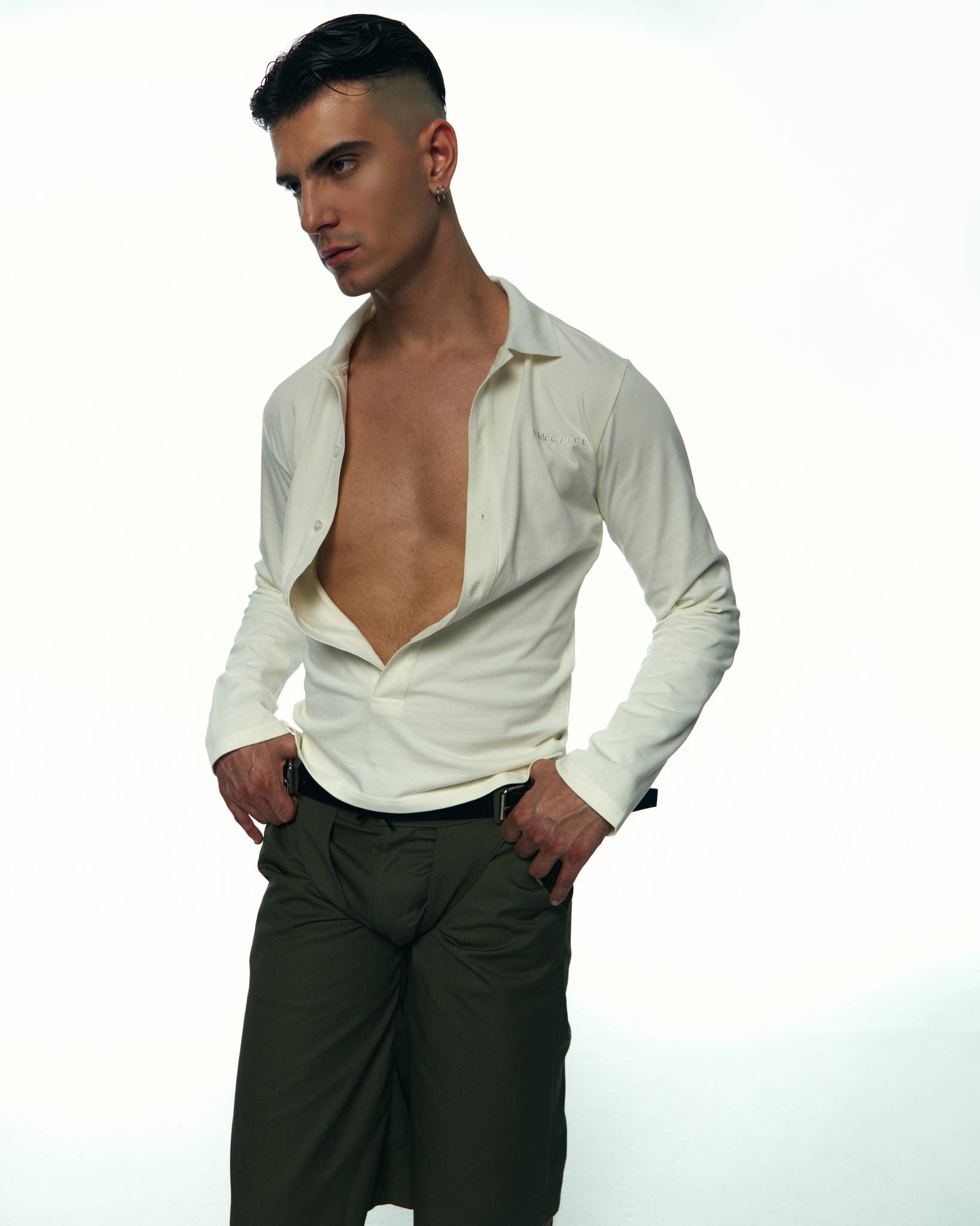 White Plunge Polo
