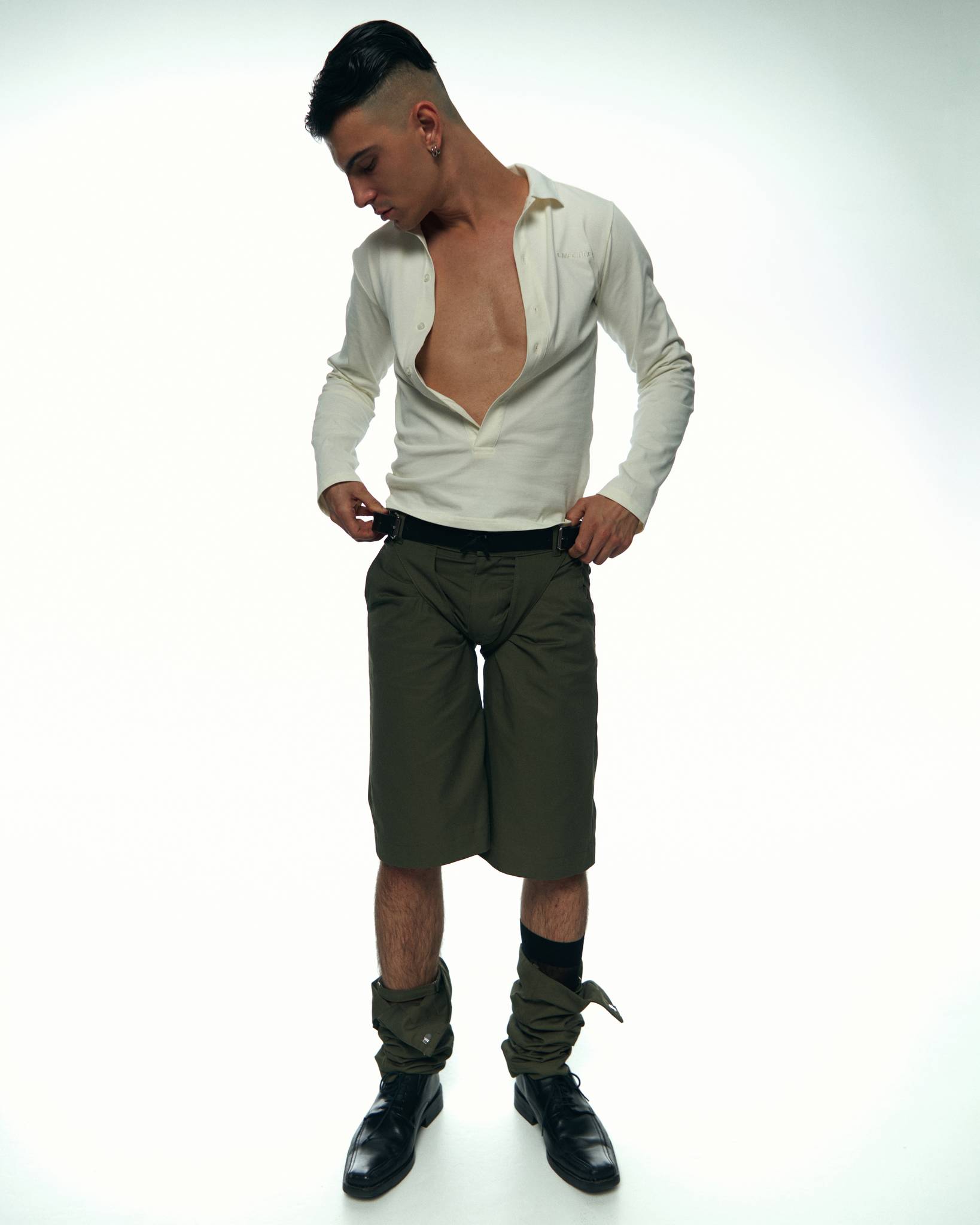 White Plunge Polo