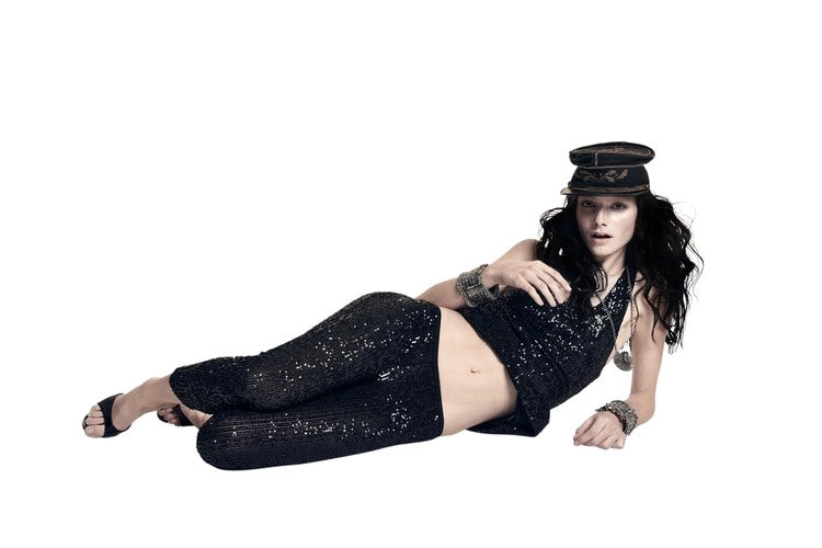 Sequined Low-rise Capri Leggings