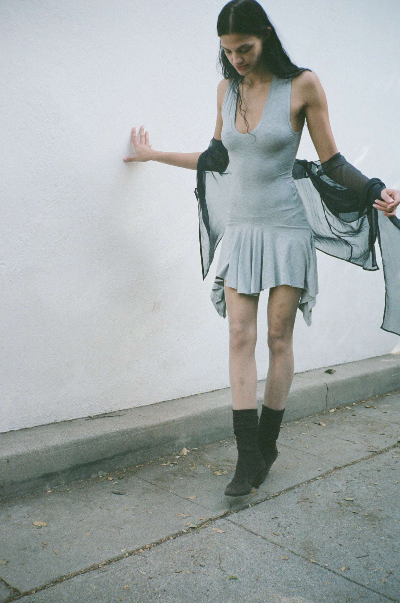 Park Dress in Grey