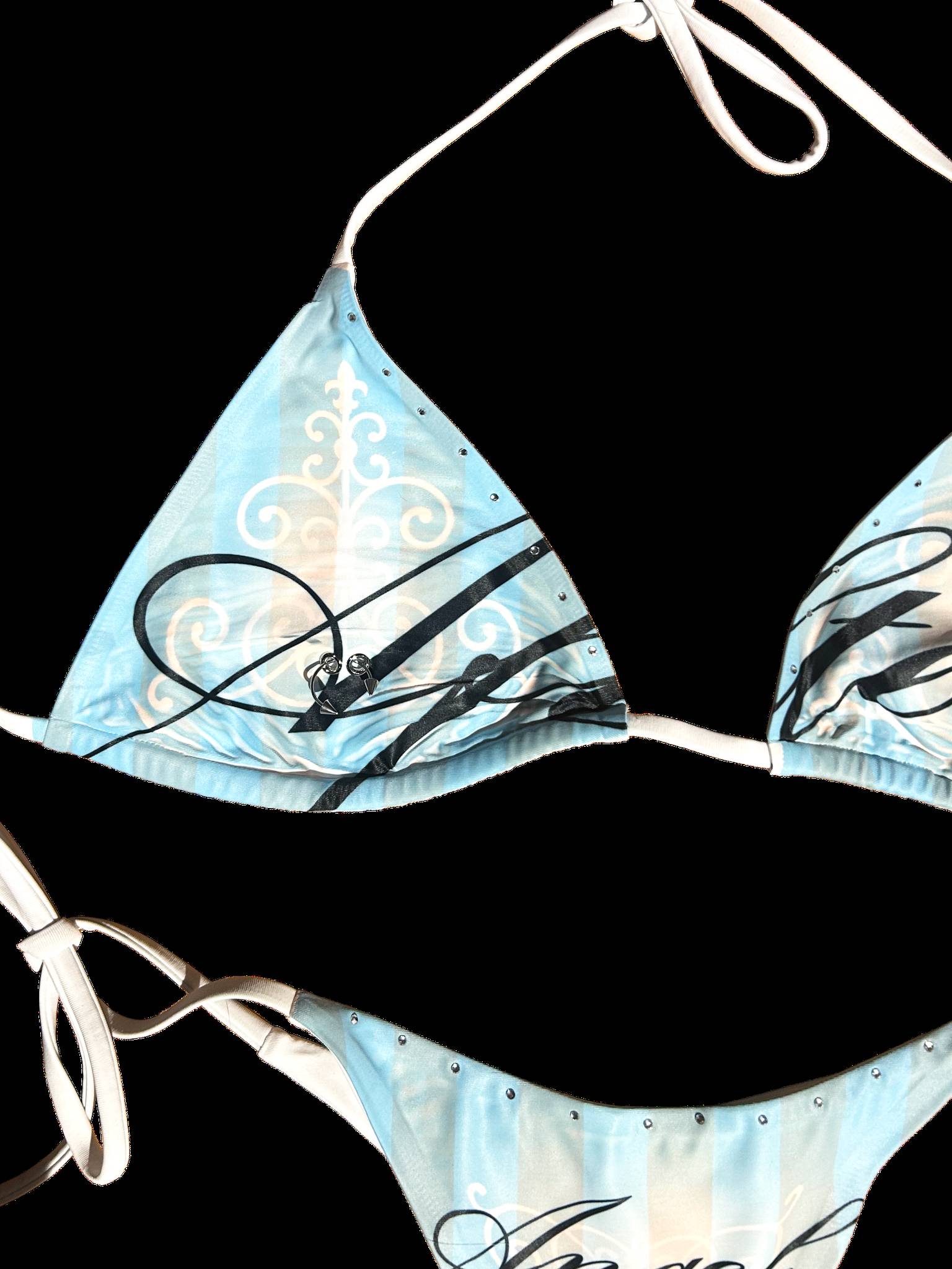 The Angel Bikini Blue Stripes